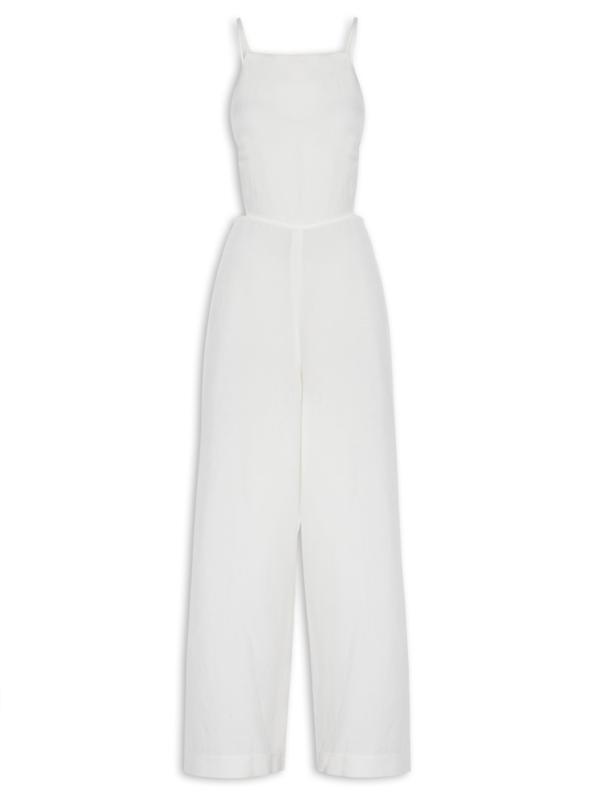 Macacão Feminino Cotton Alça - Off White