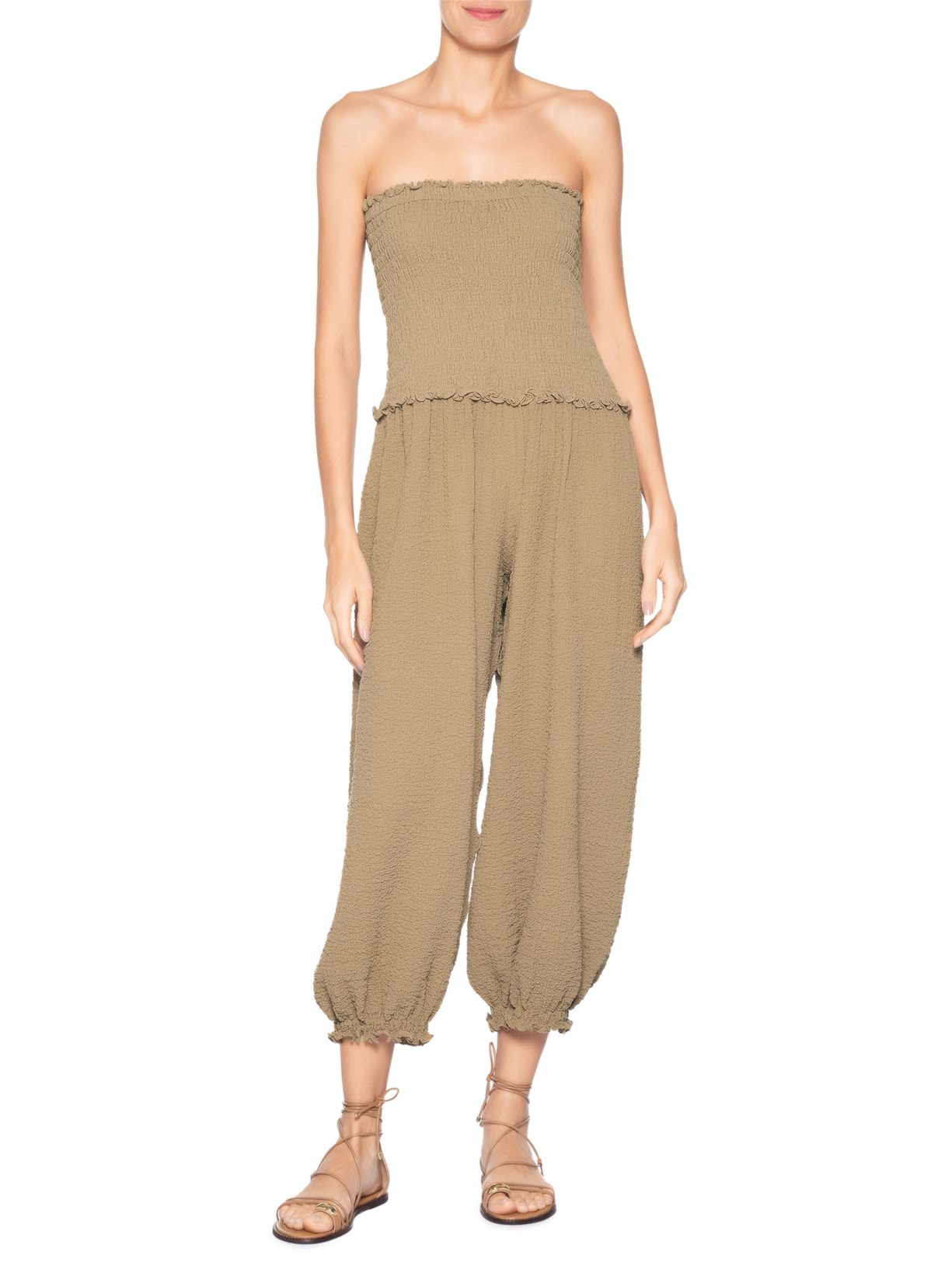 Macacão Feminino Cotton Road – Bege Paula Raia