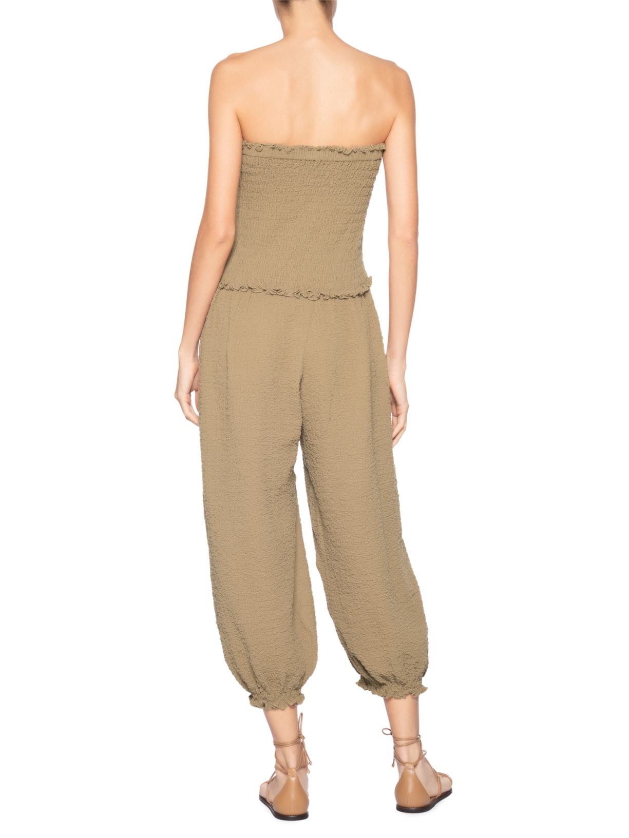 Macacão Feminino Cotton Road – Bege Paula Raia