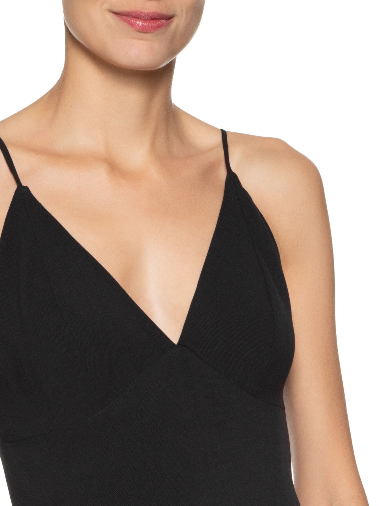 Macacão Feminino Crepe Basic Preto Dress To