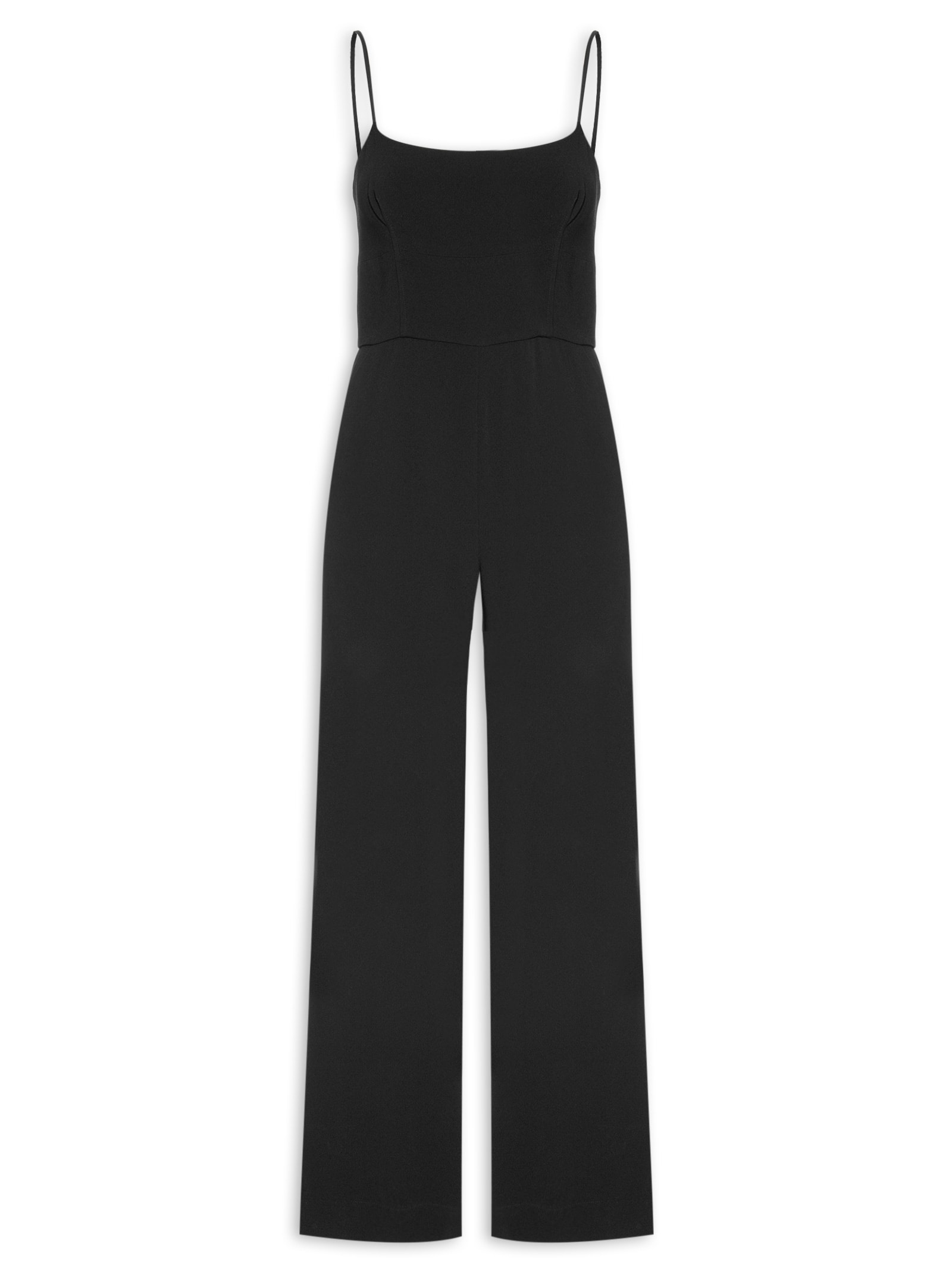 Macacão Feminino Jumpsuit New Crepe Elis - Nk - Preto