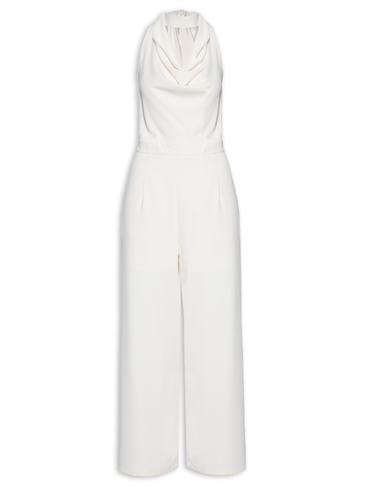 Macacão Feminino Decote Degagê  – Off White '2Essential