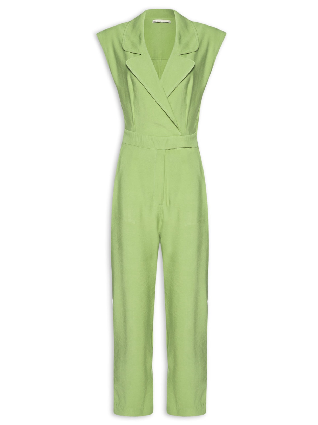 Macacão Feminino Decote Frente Transpassado - Verde