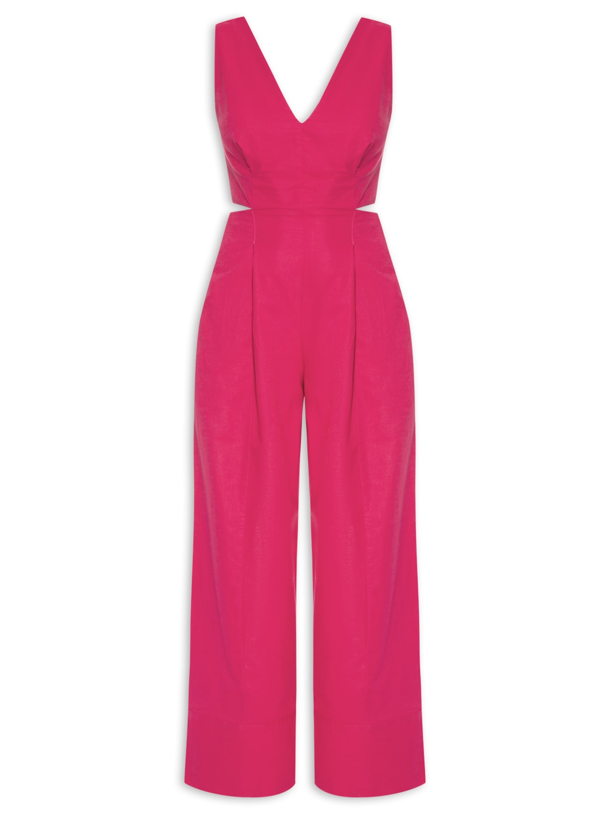 Macacão Feminino Decote V Jazz - Rosa