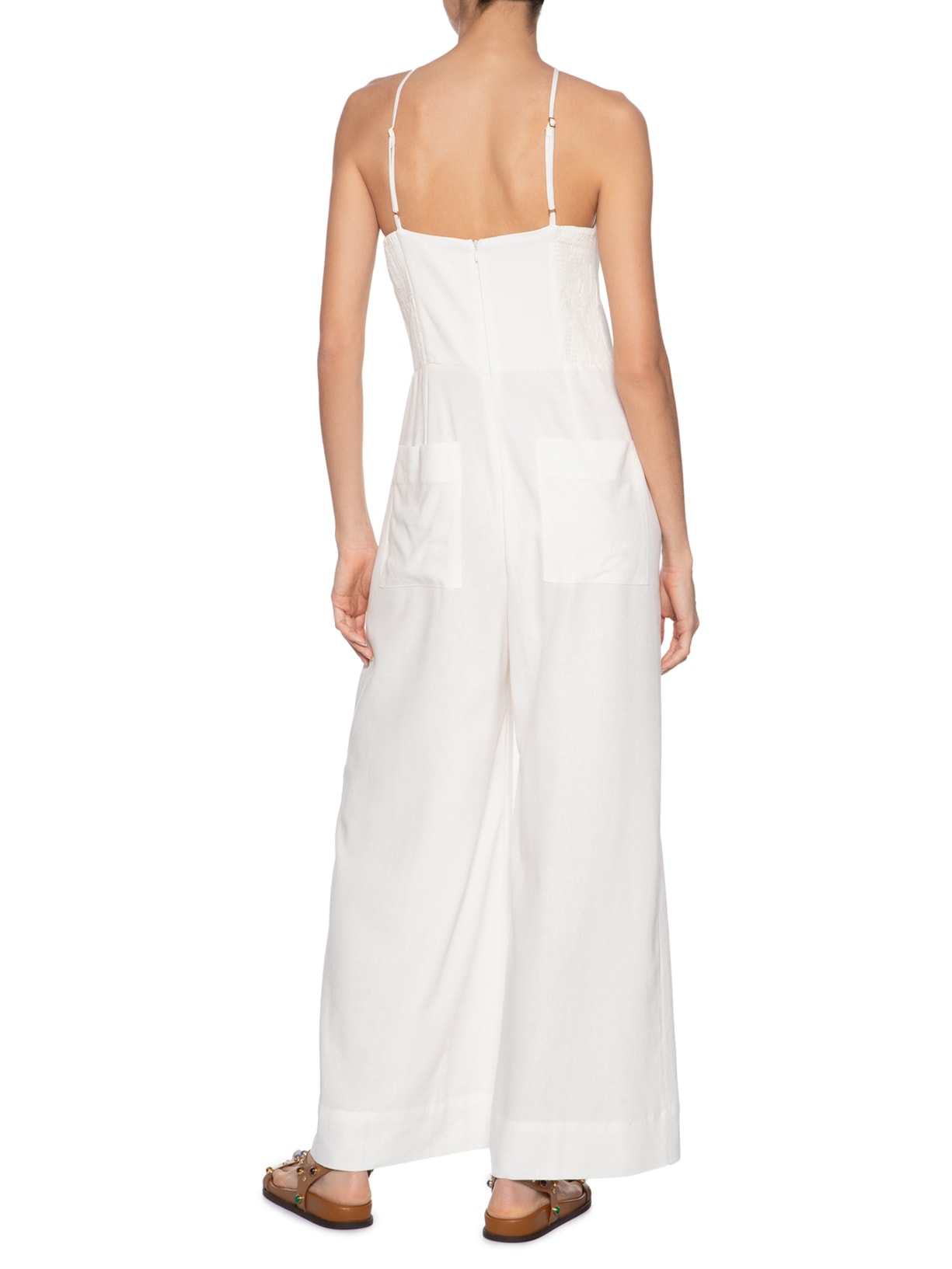 Macacão Feminino Diferenciado Branco Dress To