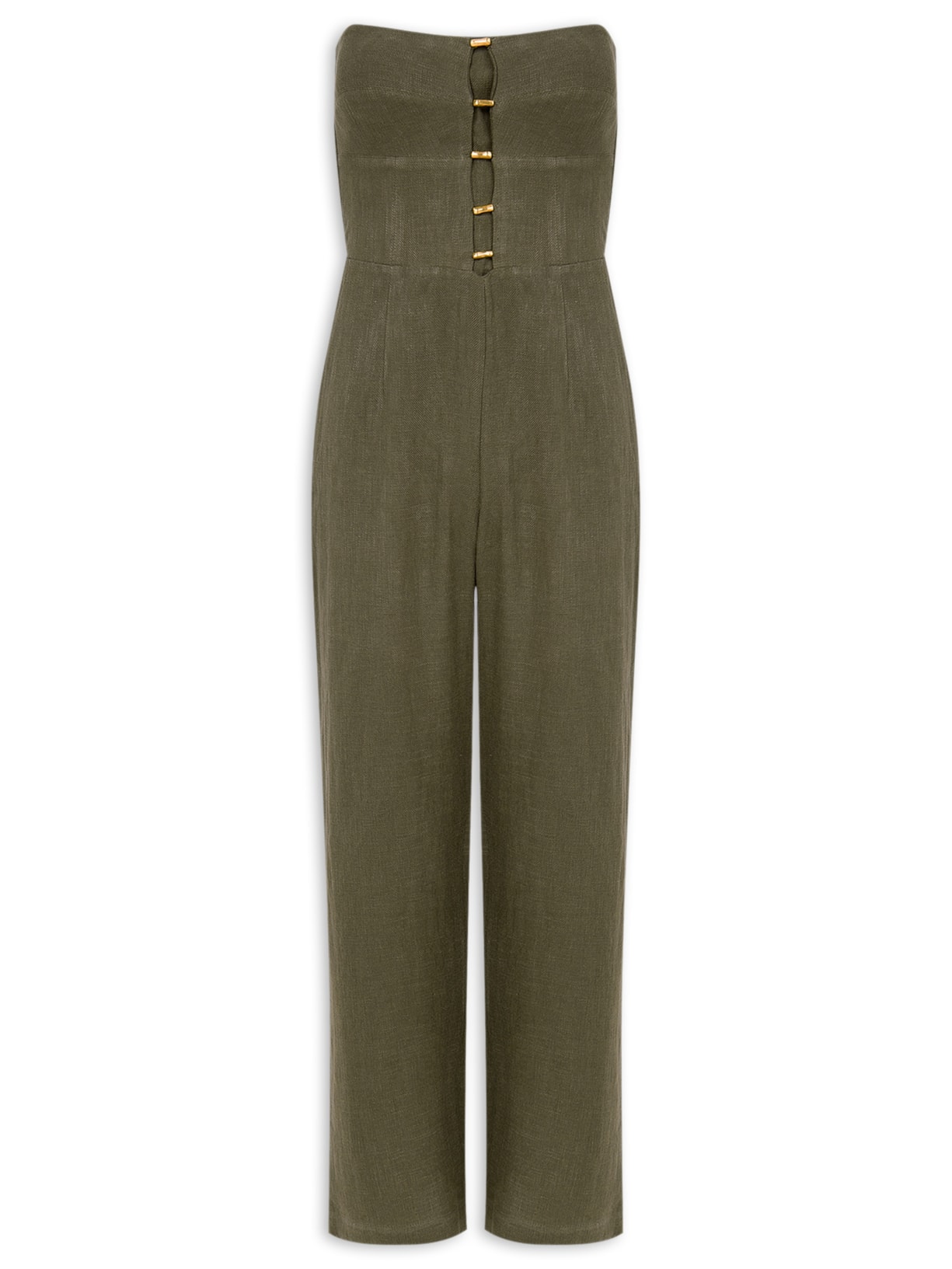 Macacão Feminino Emília Detalhe - Verde