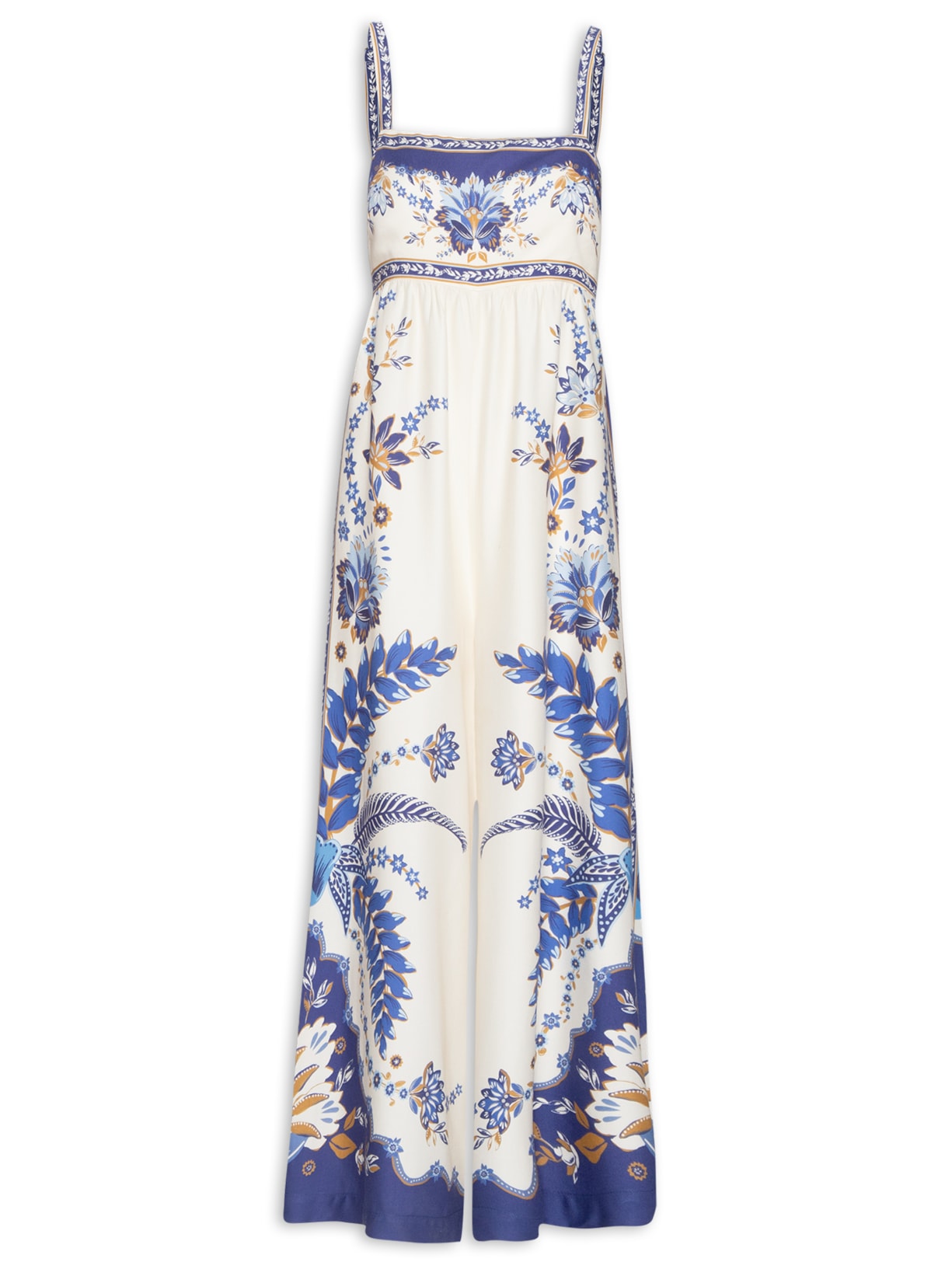 Macacão Feminino encanto Tropical - Azul