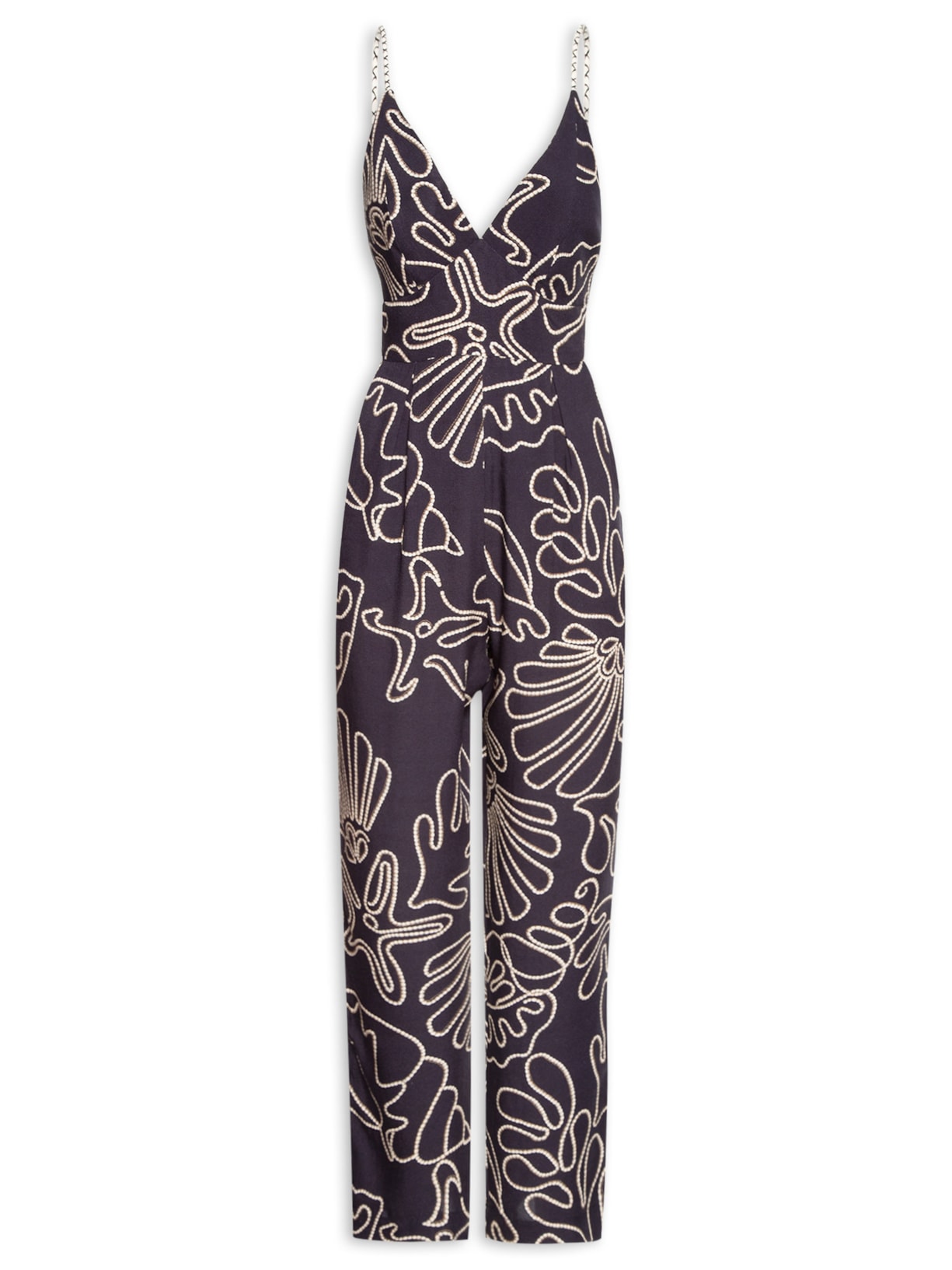 Macacão Feminino Estampa Mar - Azul