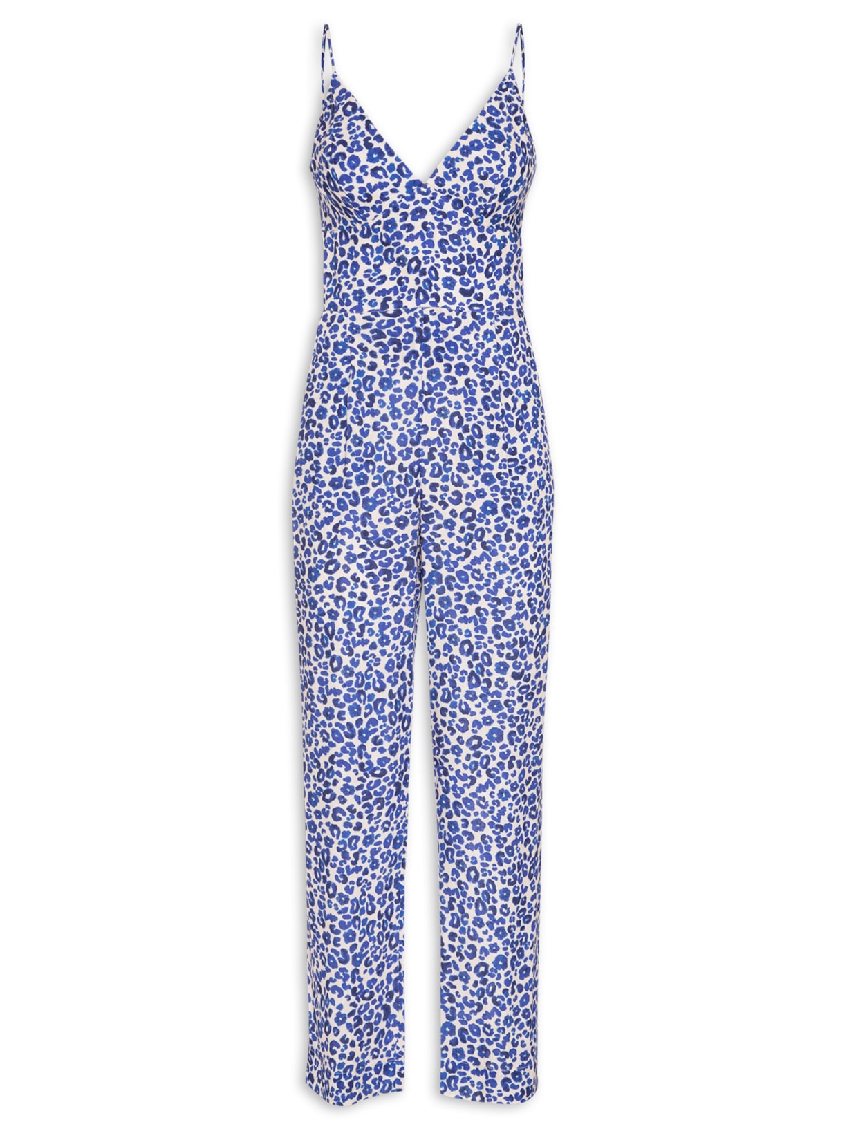 Macacão Feminino Estampa Onçamar - Azul