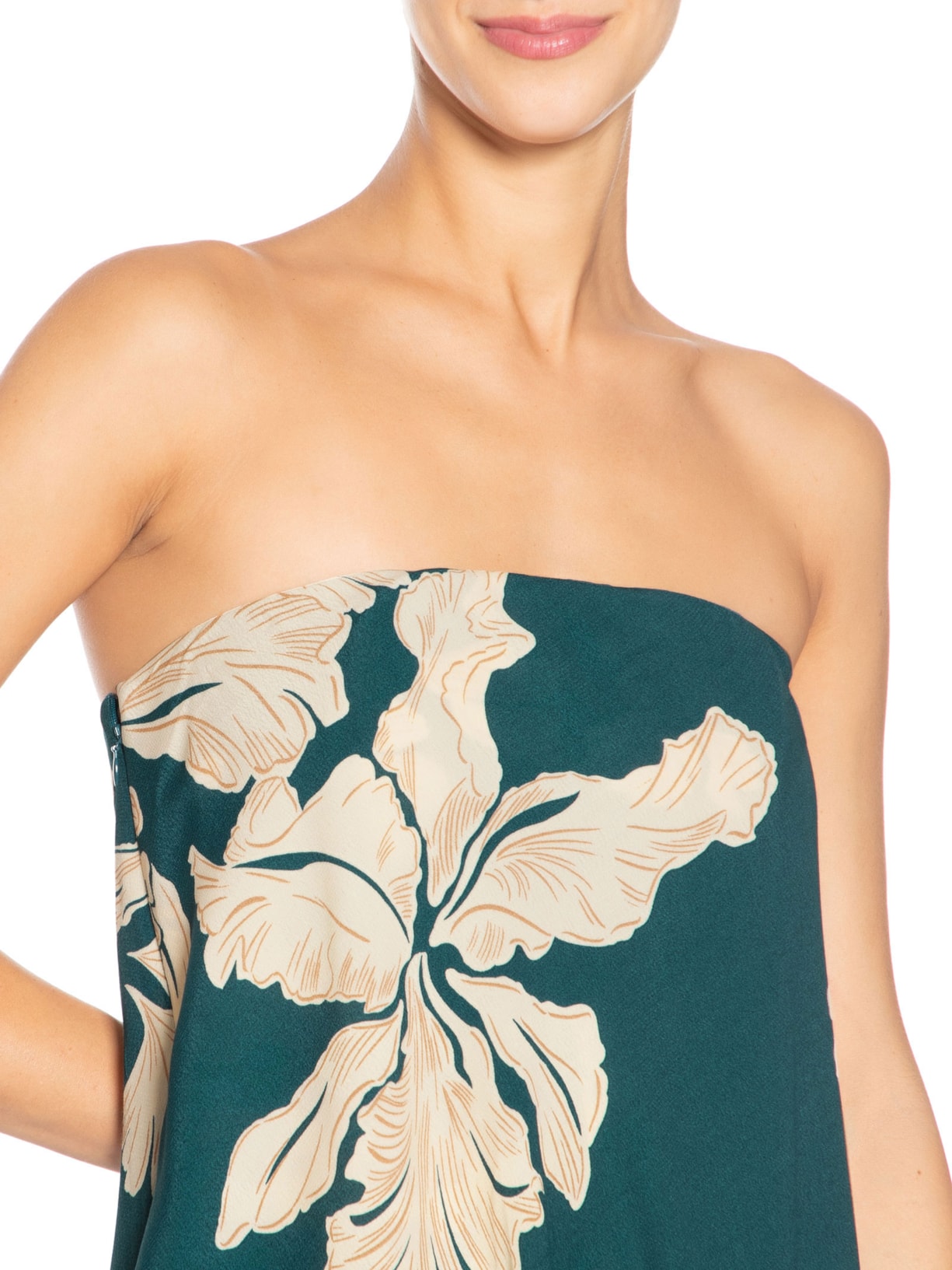 Macacão Feminino Estampa Pétala Verde Dress To