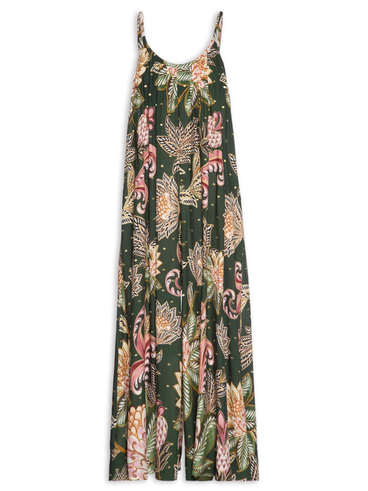 Macacão Feminino Floral Delhi - Verde