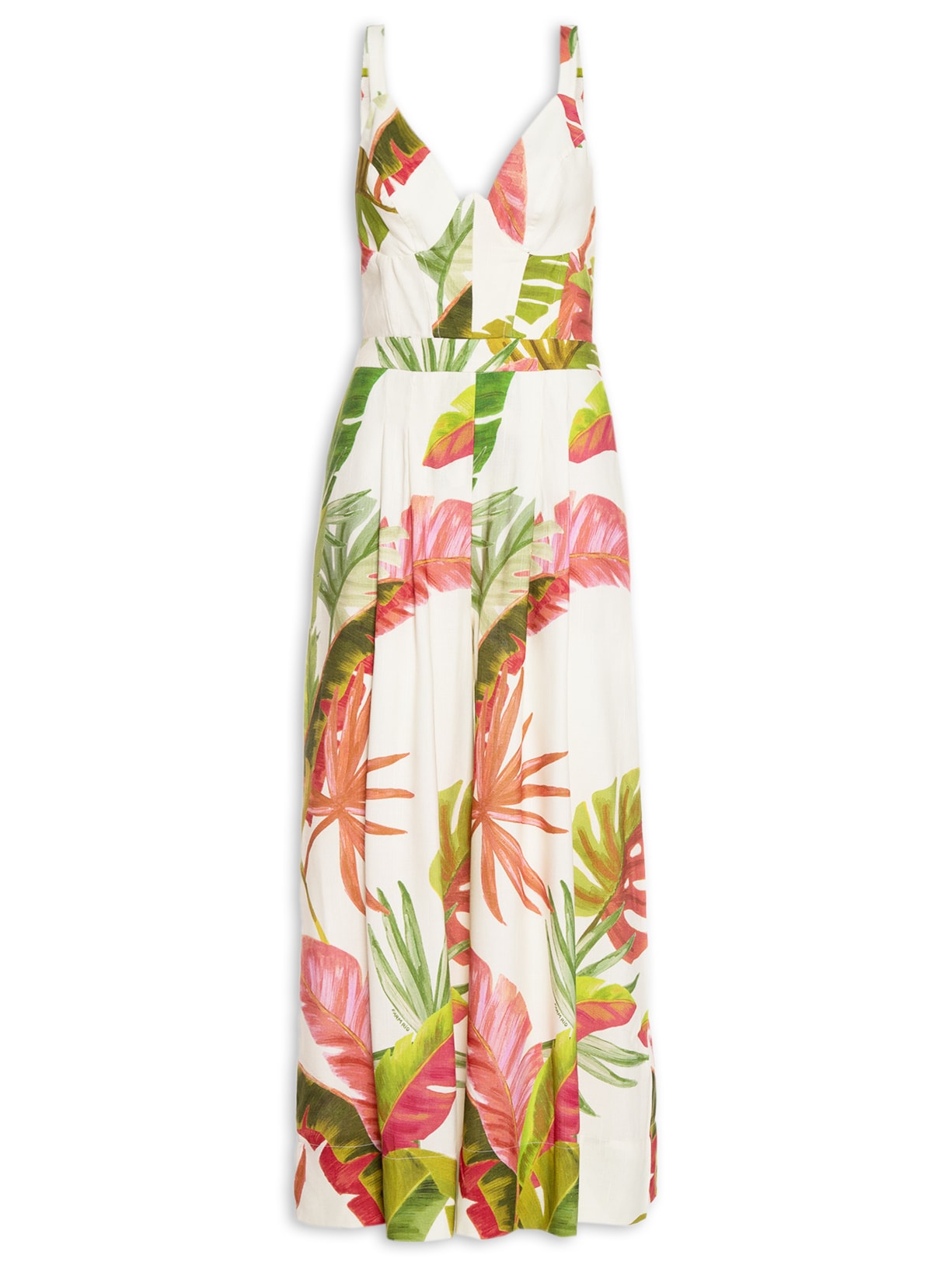 Macacão Feminino Floresta De Cor - Bege