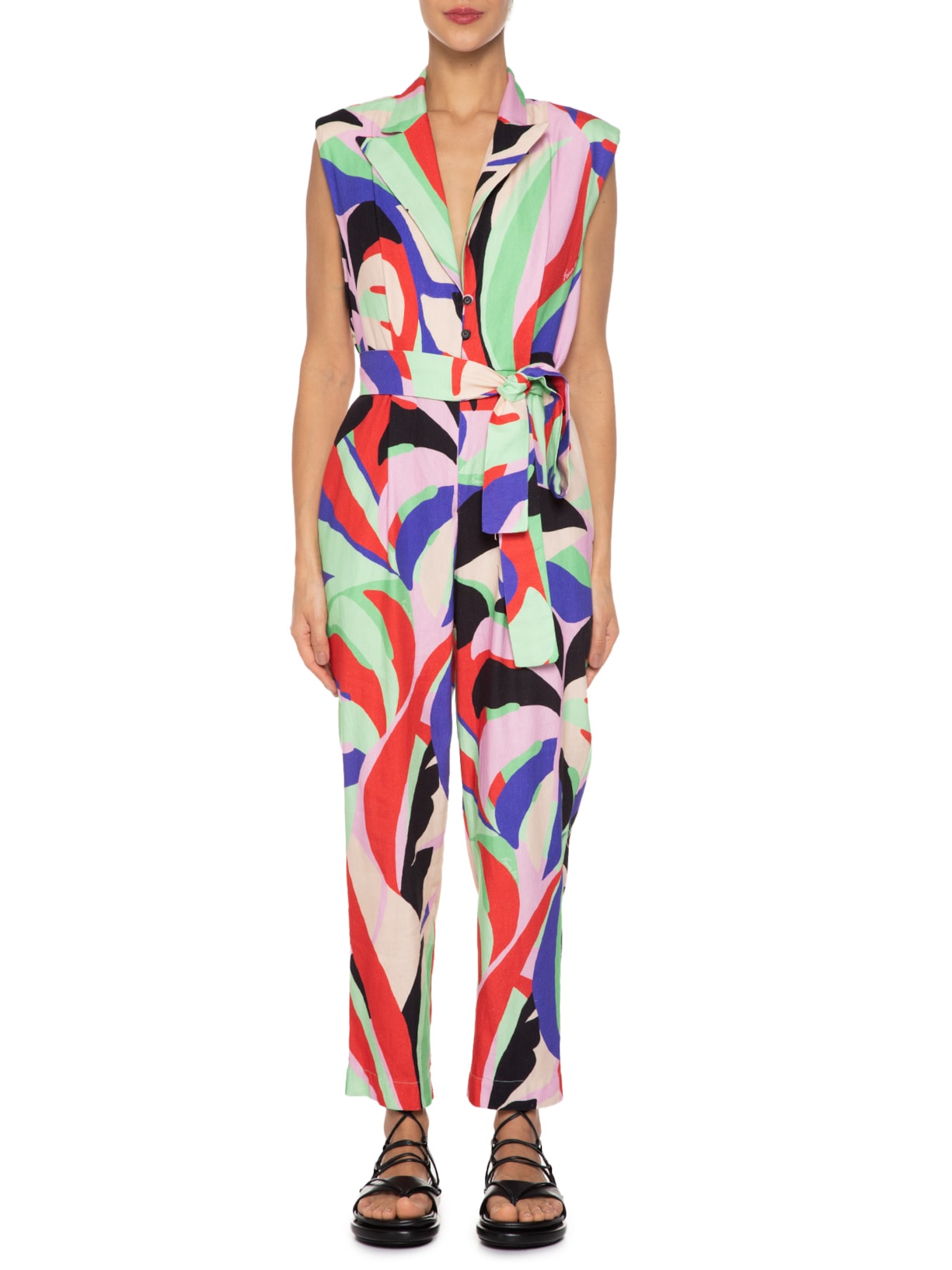 Macacão Feminino Folhagem Fresca Rosa Farm