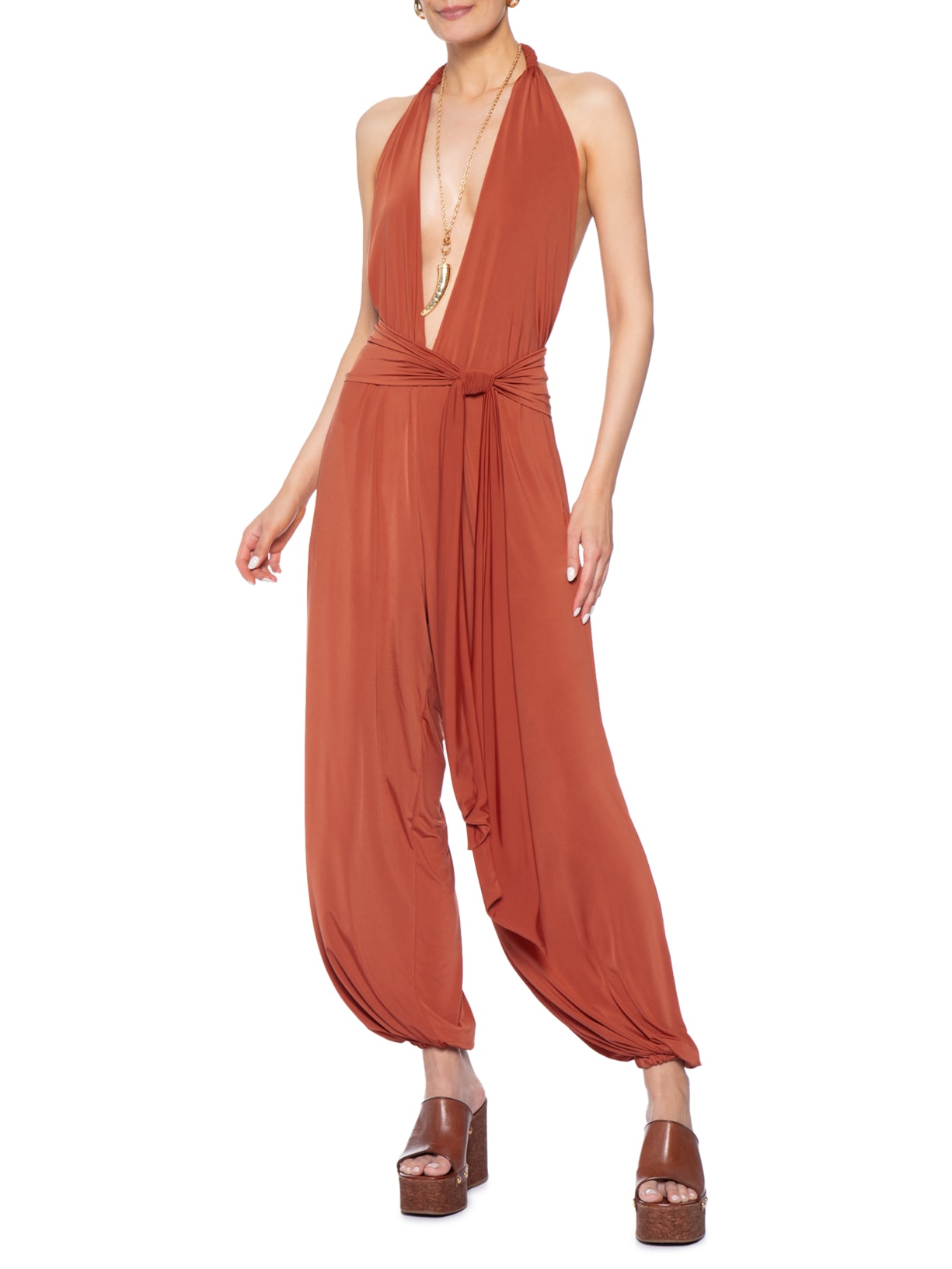 Macacão Feminino Frente Única Aladim Vermelho Animale
