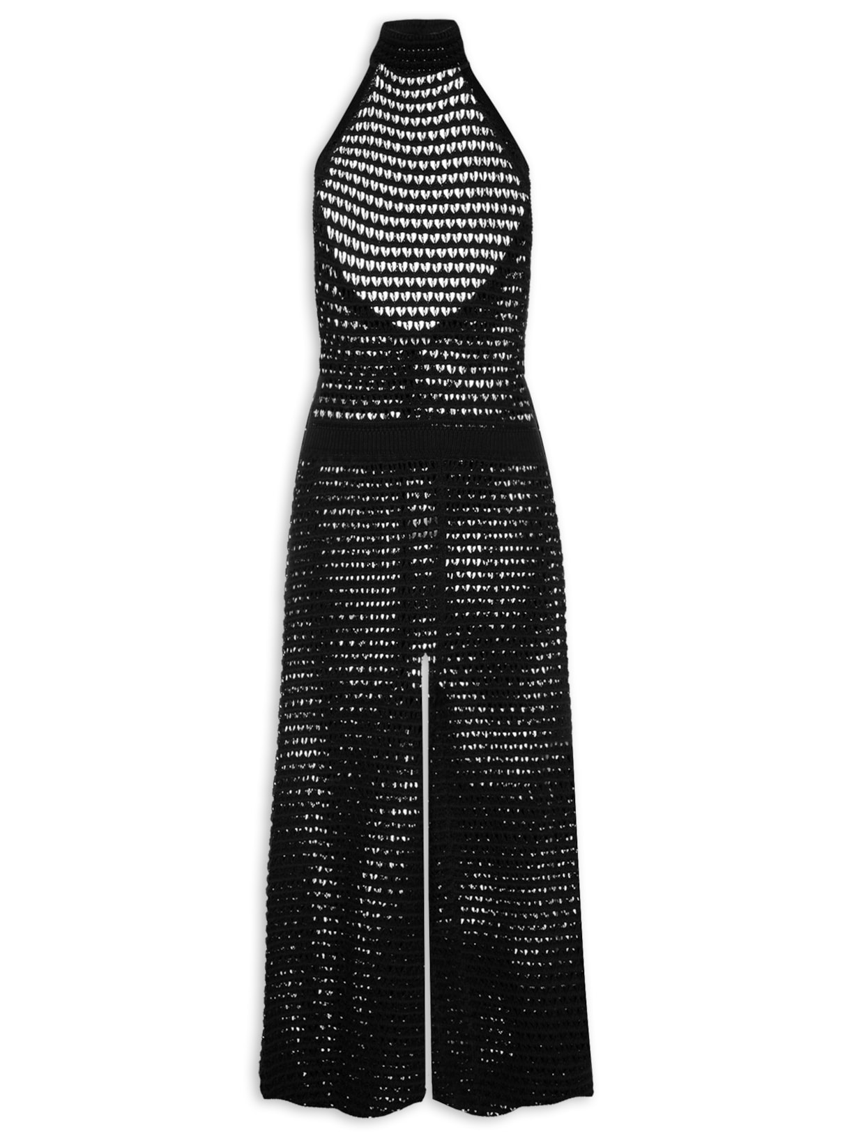 Macacão Feminino Frente Única - Preto