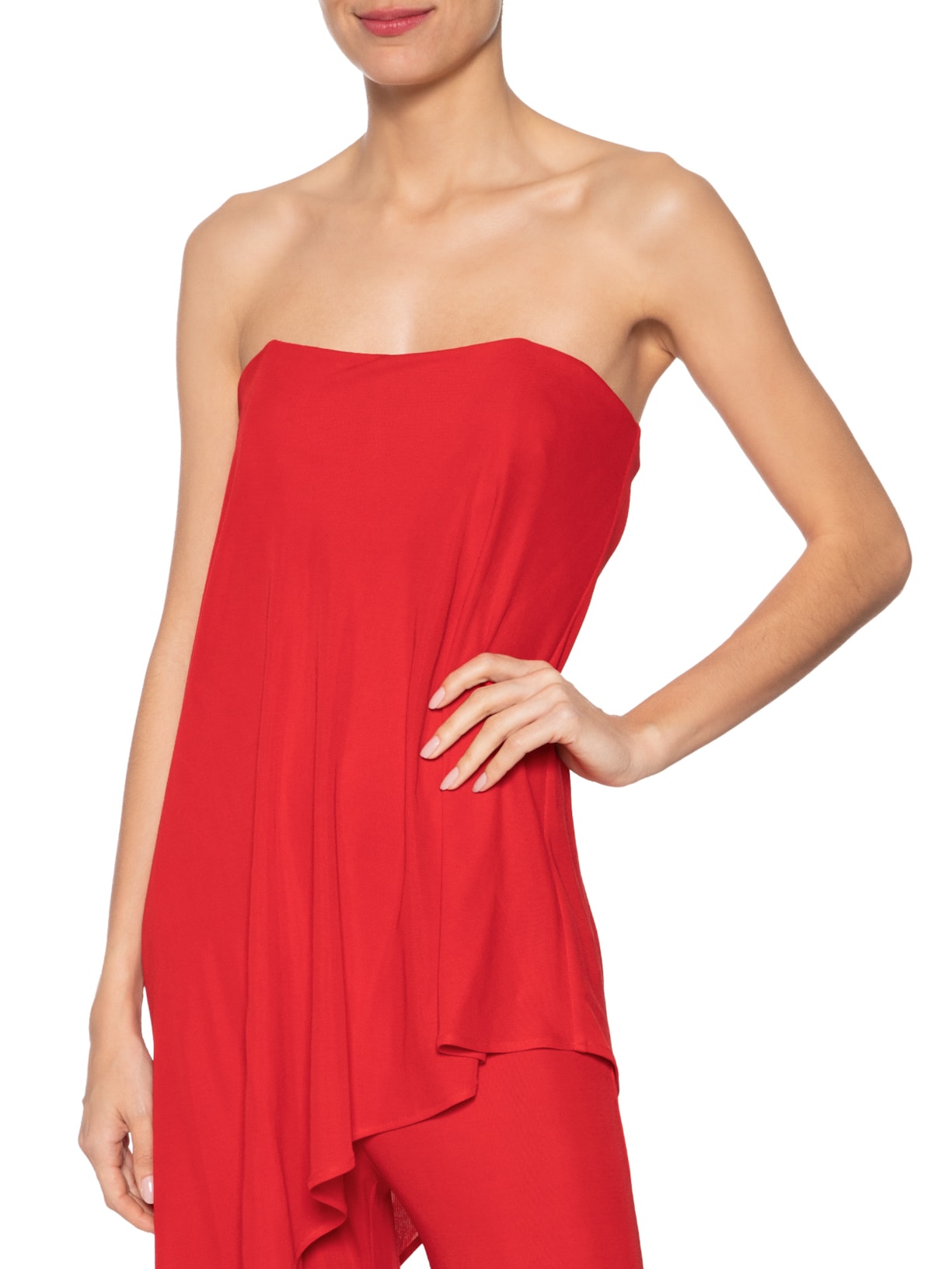 Macacão Feminino Gabriella Vermelho Carol Bassi