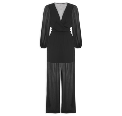 Macacão Feminino GGT Torção – Preto