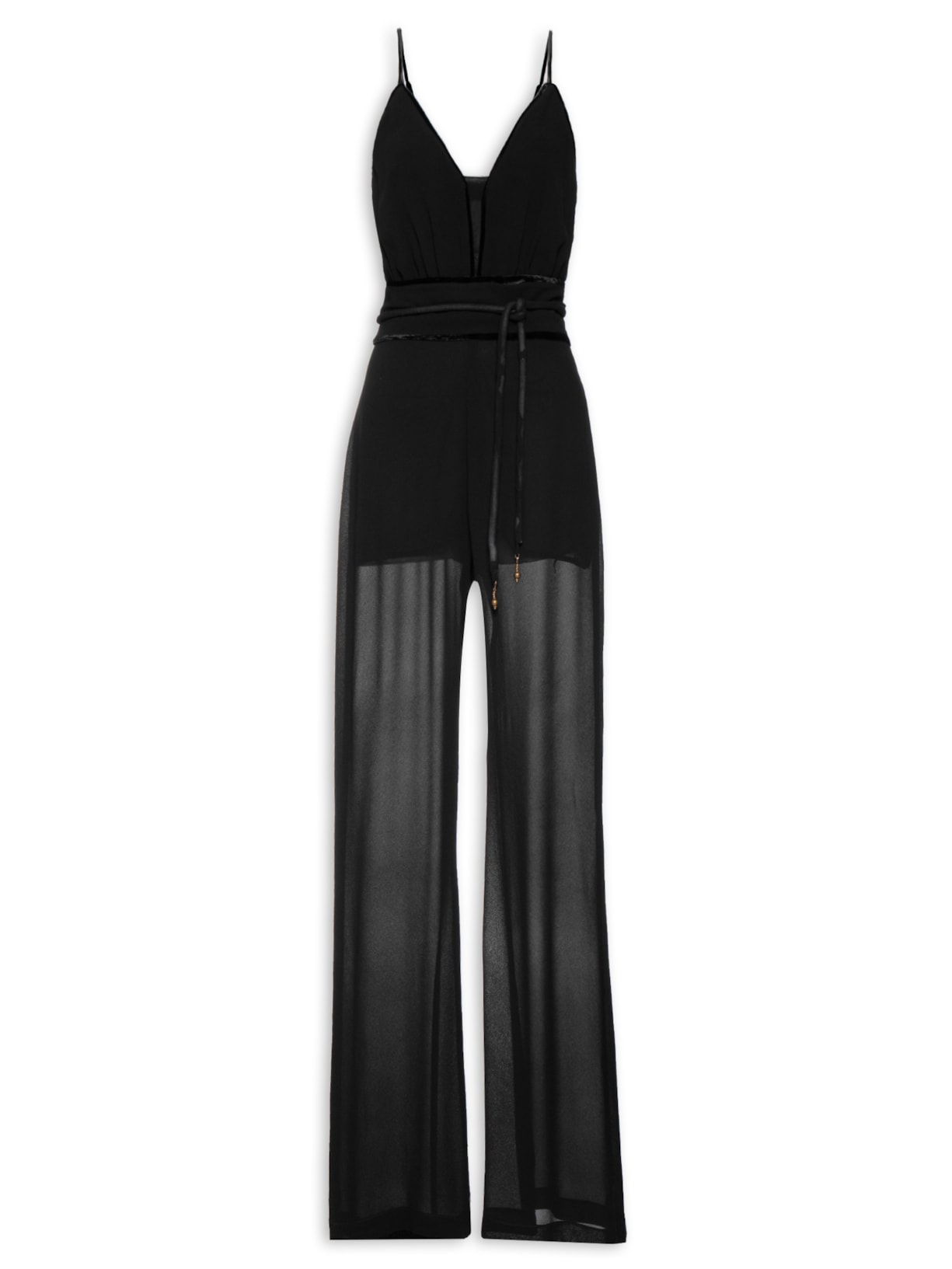 Macacão Feminino GGT Veludo - Preto