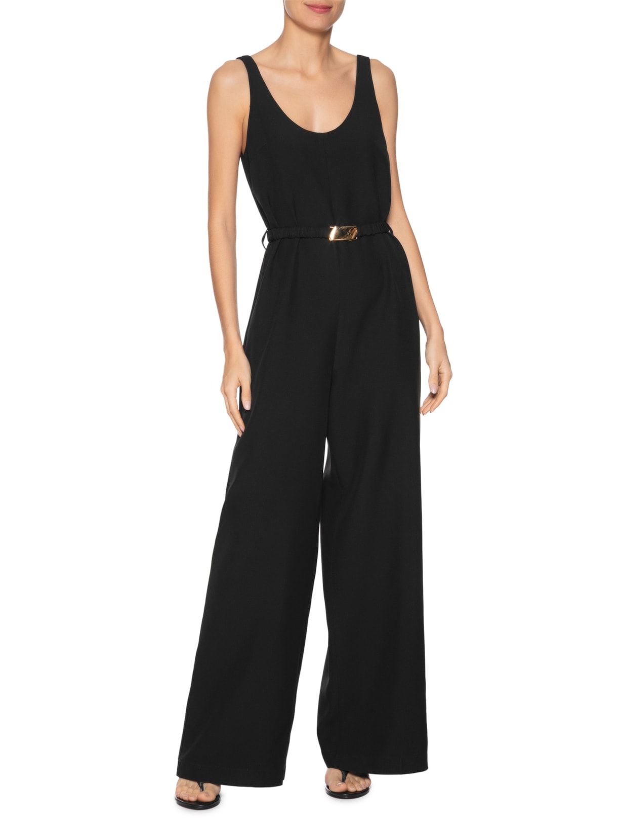 Macacão Feminino Gisele Preto Carol Bassi