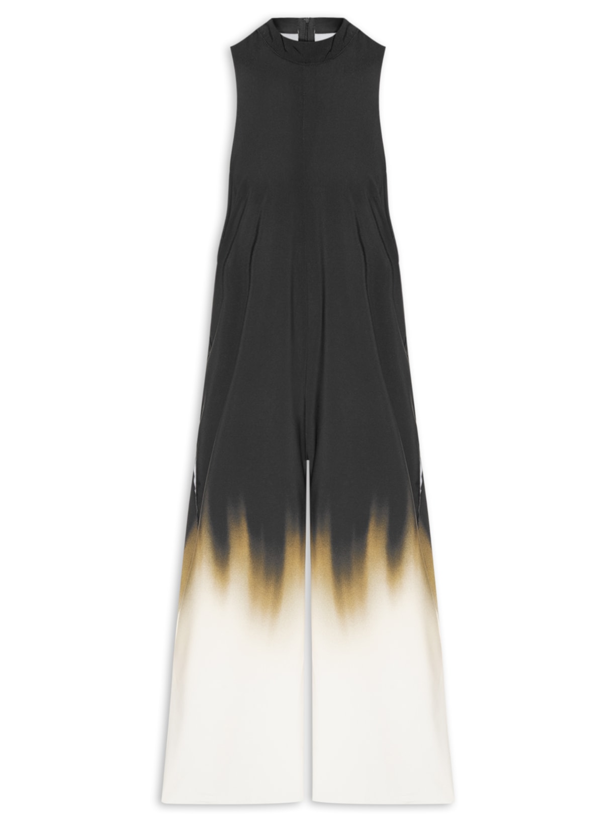 Macacão Feminino Gola Blurred Brown Superlight Preto Osklen
