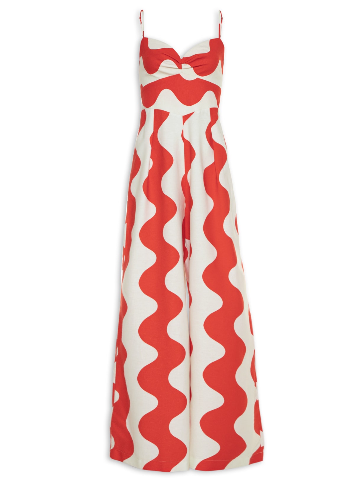 Macacão Feminino Ilhéus Listra - Vermelho