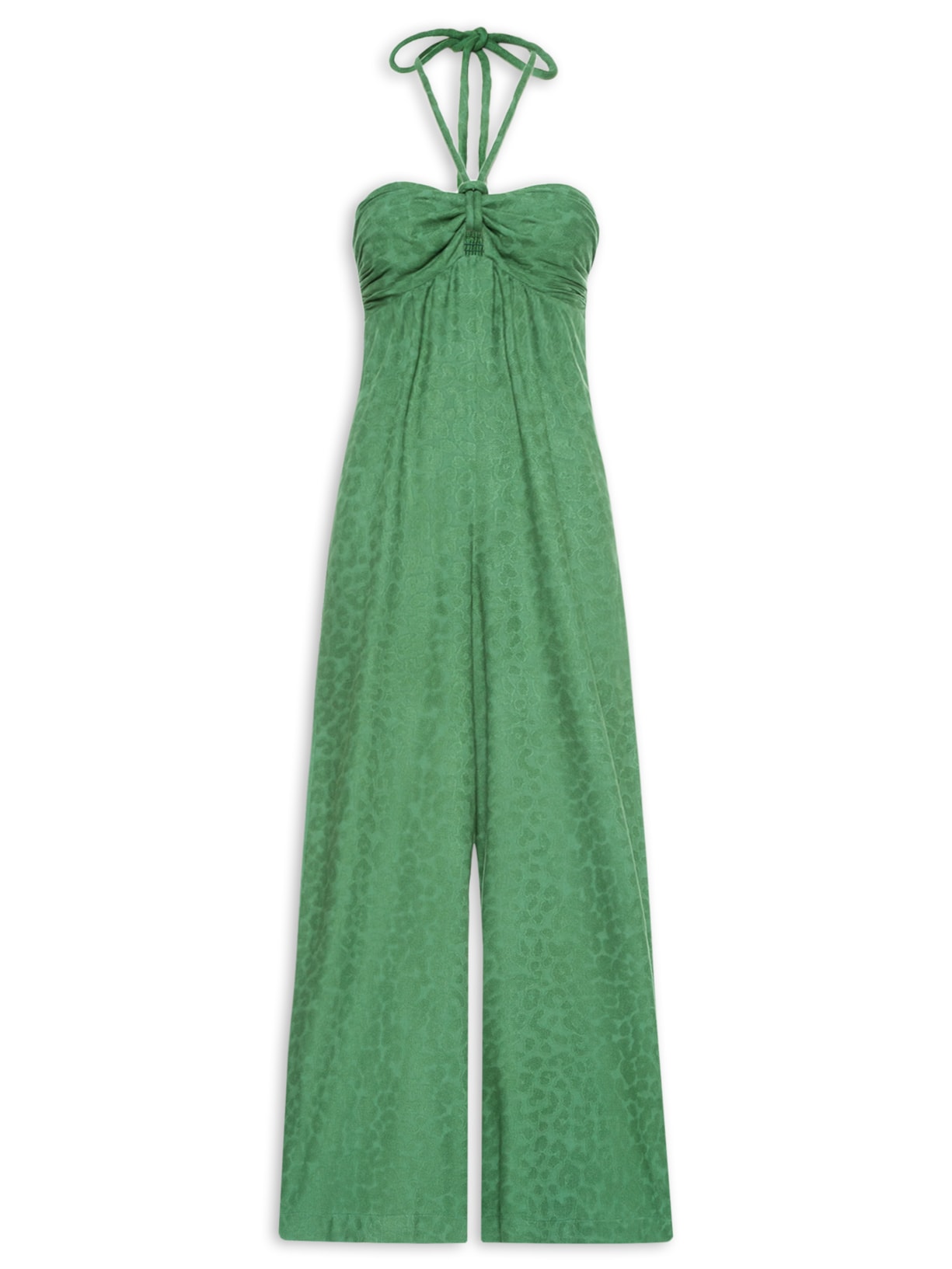 Macacão Feminino Jacquard Onça Cadis - Verde