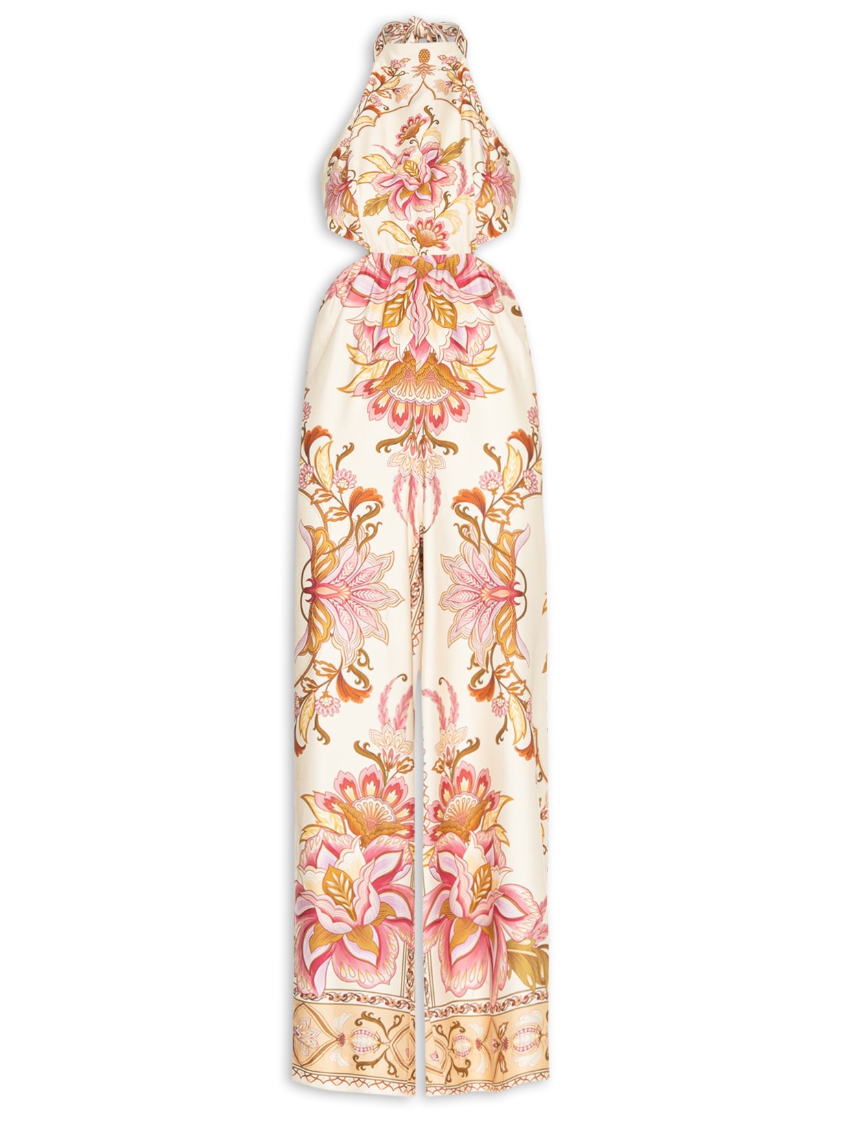 Macacão Feminino Jardim Majestoso - Rosa