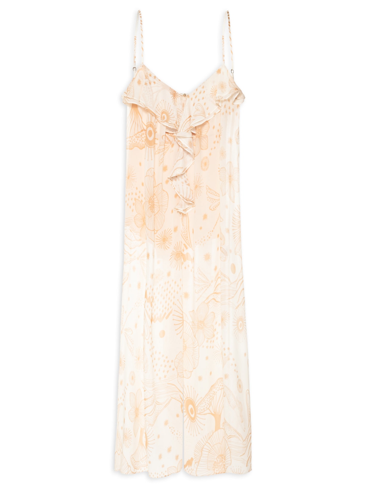 Macacão Feminino Jardim Místico - Off White