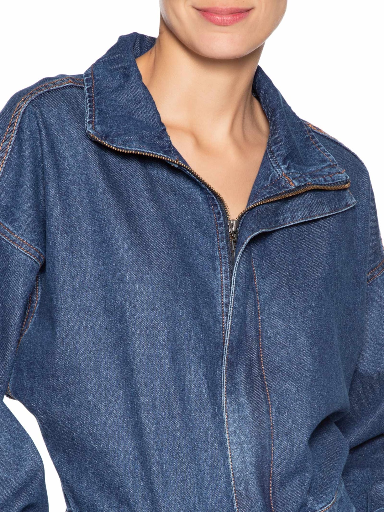 Macacão Feminino Jeans Baggy Azul Animale Jeans
