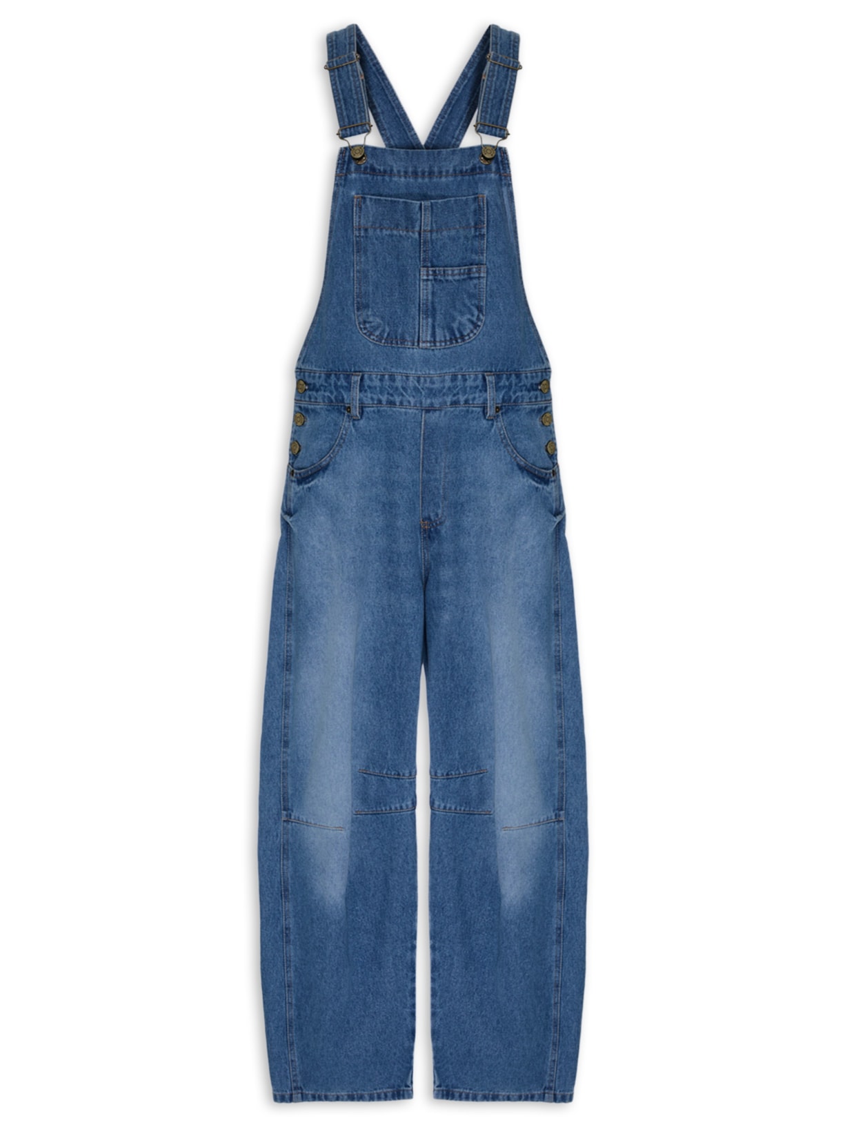 Macacão Feminino Jeans Barrel V26 Azul Mixed