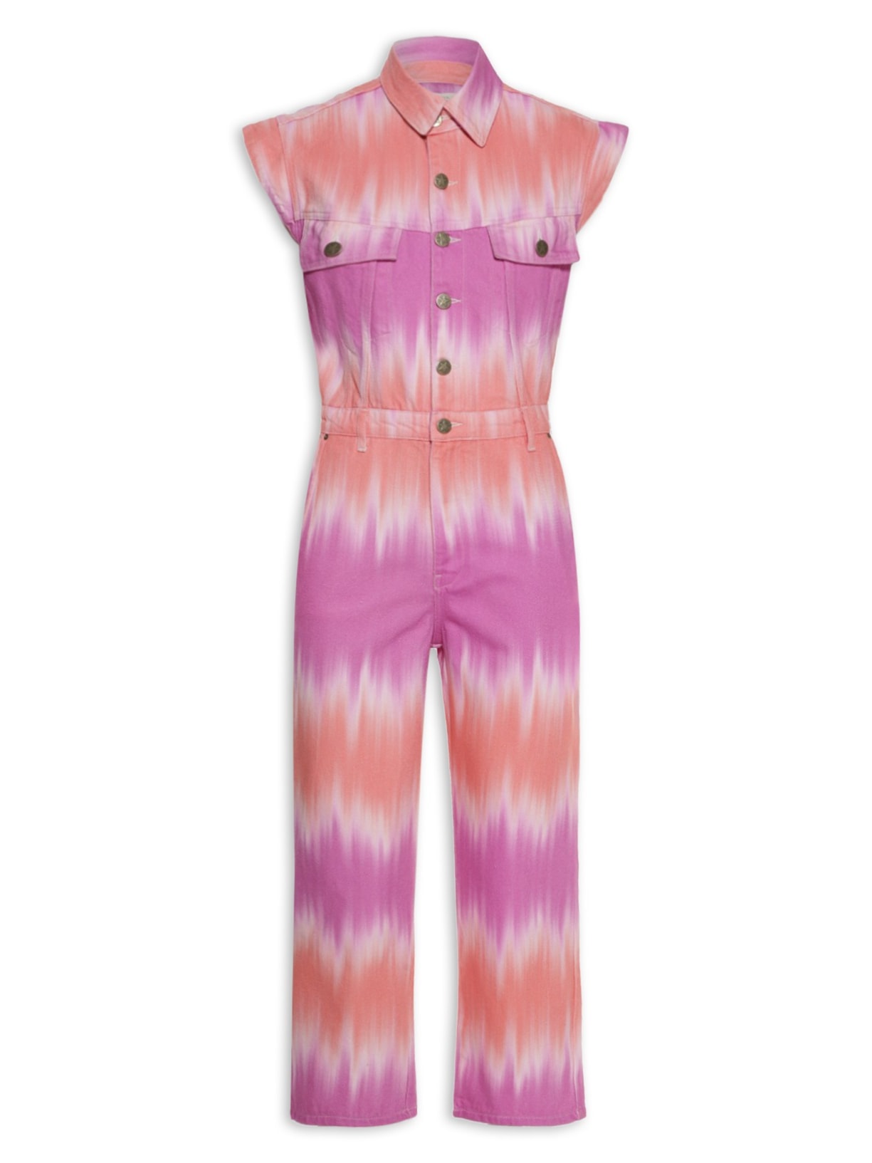 Macacão Feminino Jeans Ibiza - Rosa