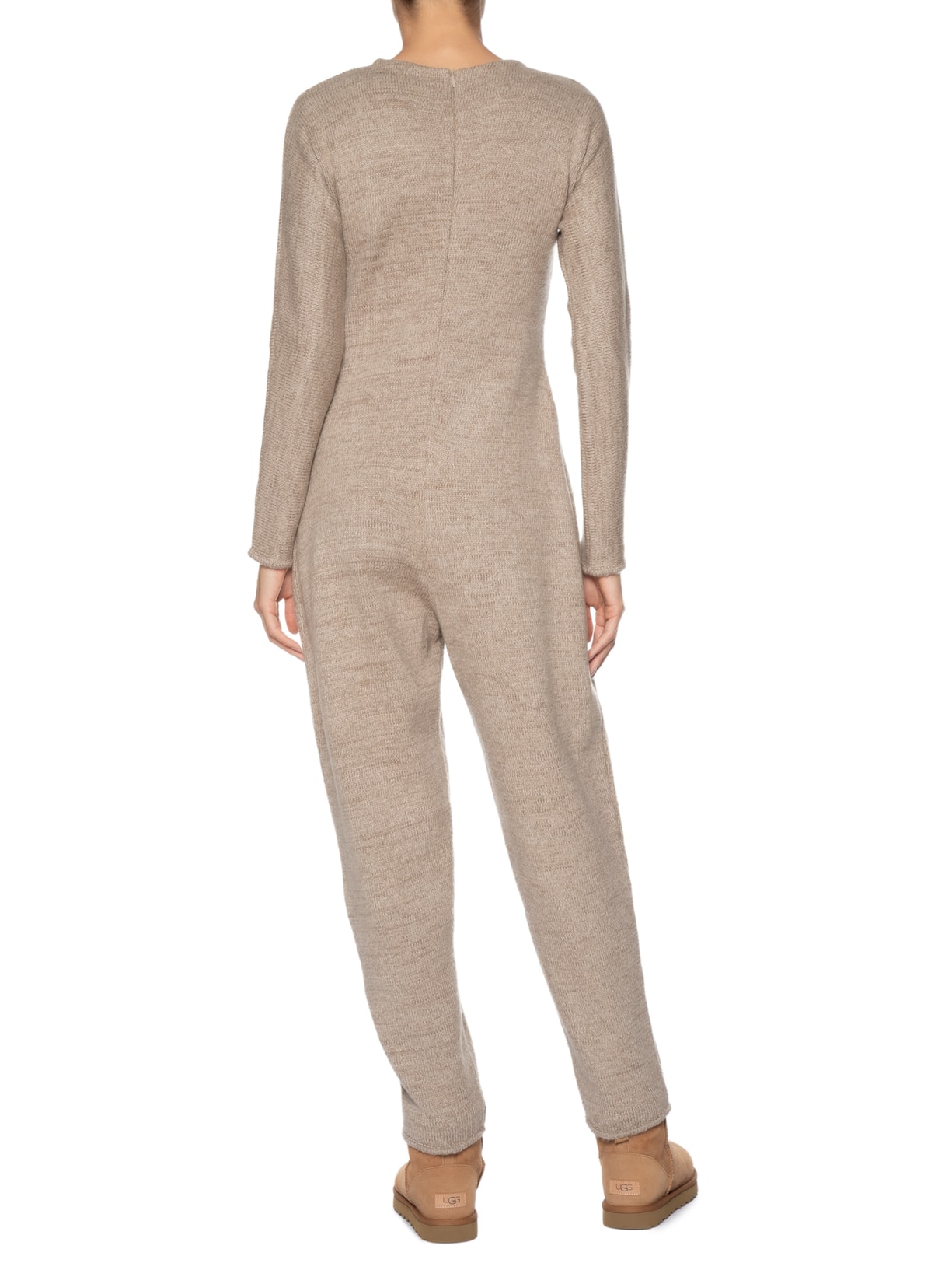 Macacão Feminino Jumpsuit Tricot Lila Cinza Andrea Bogosian