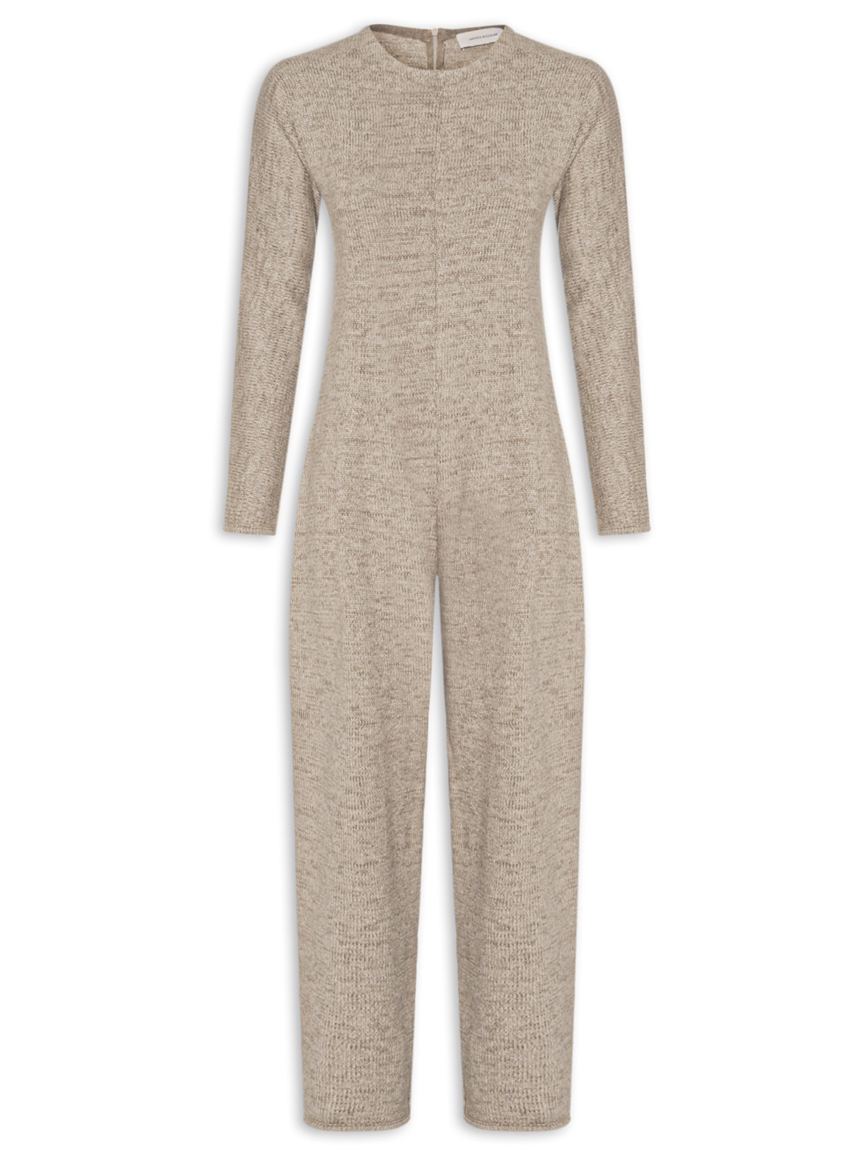 Macacão Feminino Jumpsuit Tricot Lila Cinza Andrea Bogosian