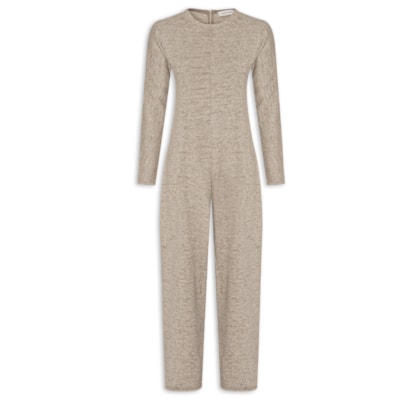 Macacão Feminino Jumpsuit Tricot Lila - Cinza