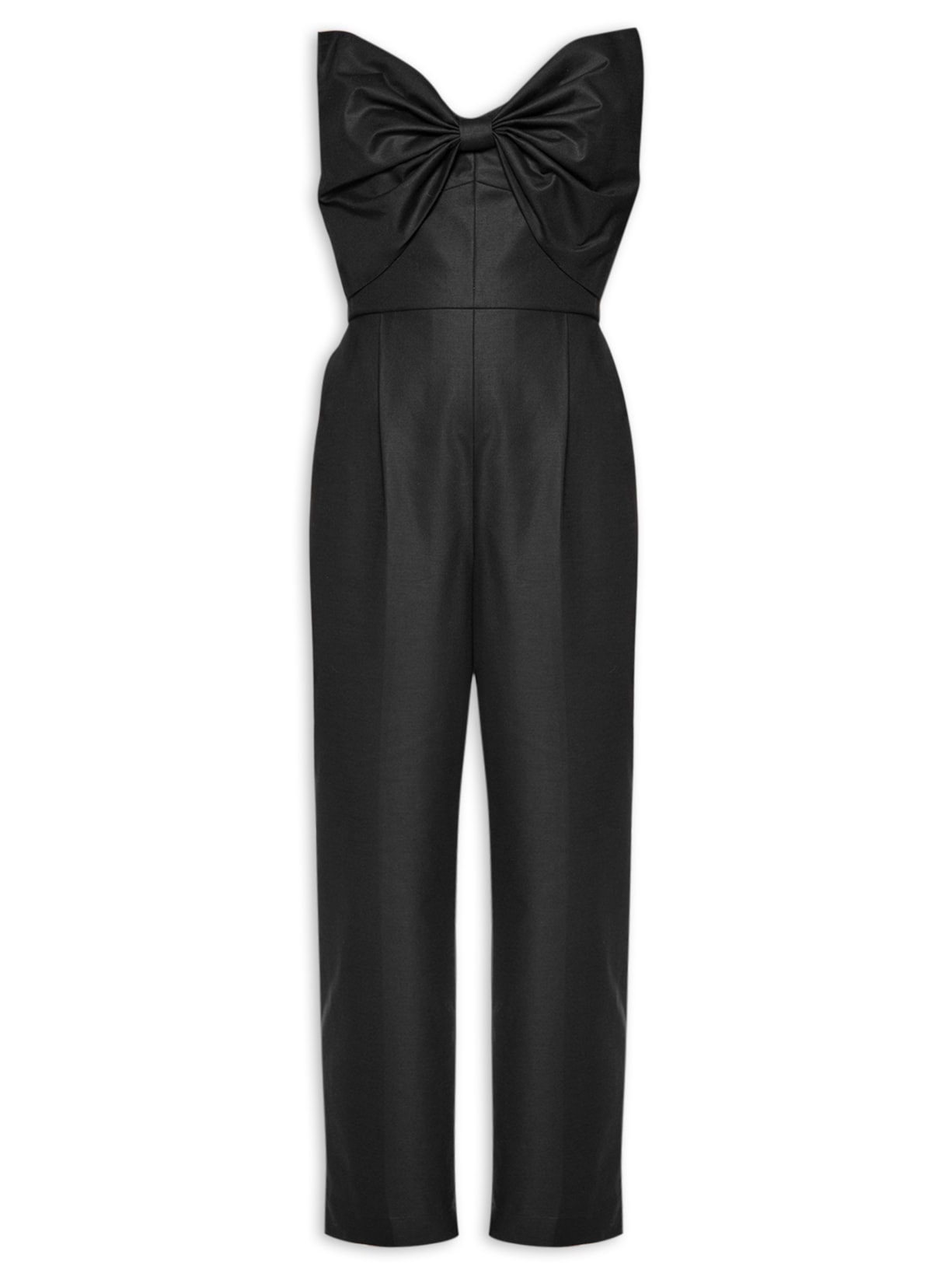 Macacão Feminino Laçarote - Preto