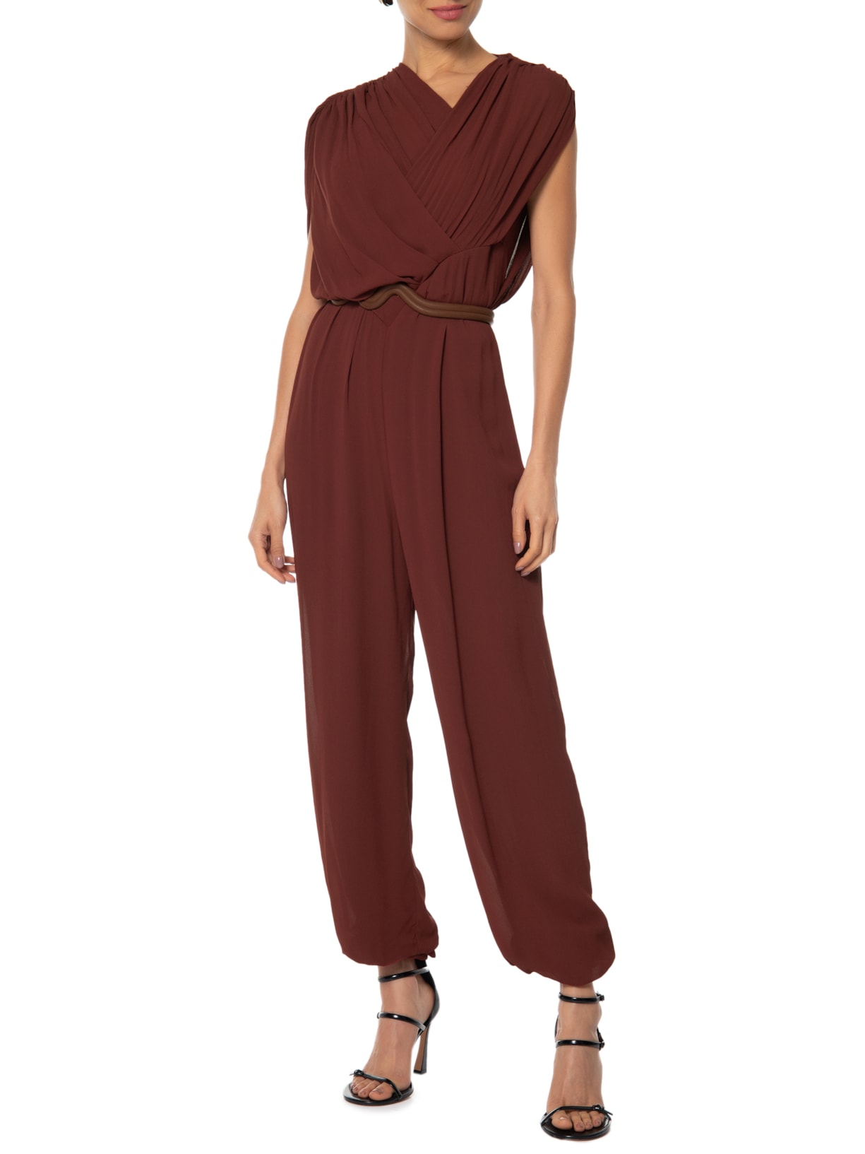 Macacão Feminino Layer Raiz Marrom Animale