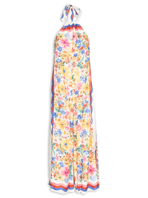 Macacão Feminino Lenço Floraline - Rosa