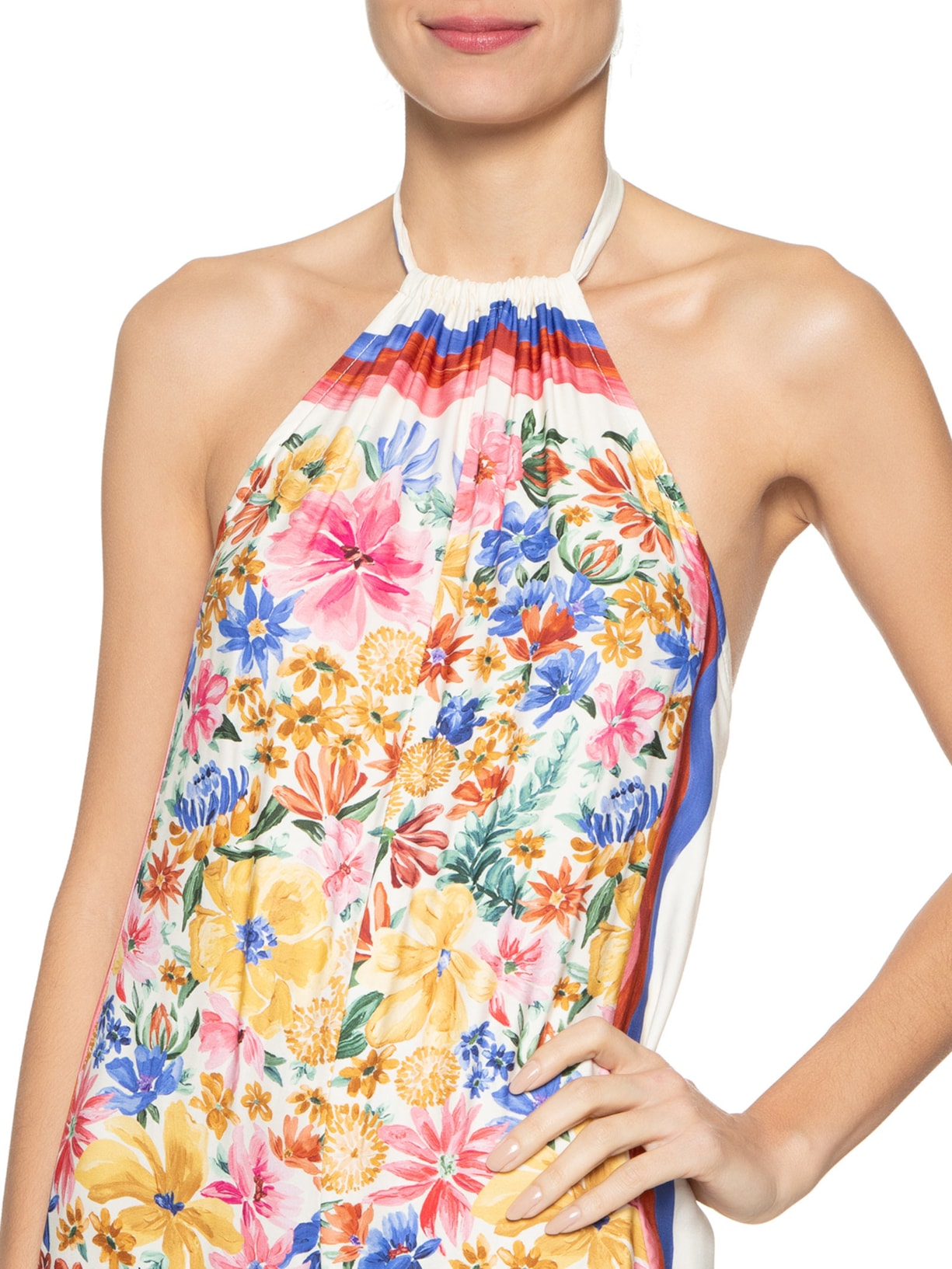 Macacão Feminino Lenço Floraline Rosa  Farm