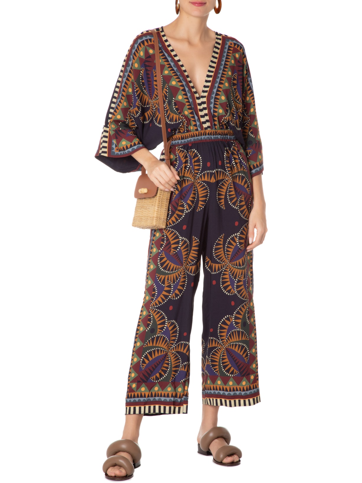 Macacão Feminino Lenço Real Azul Farm