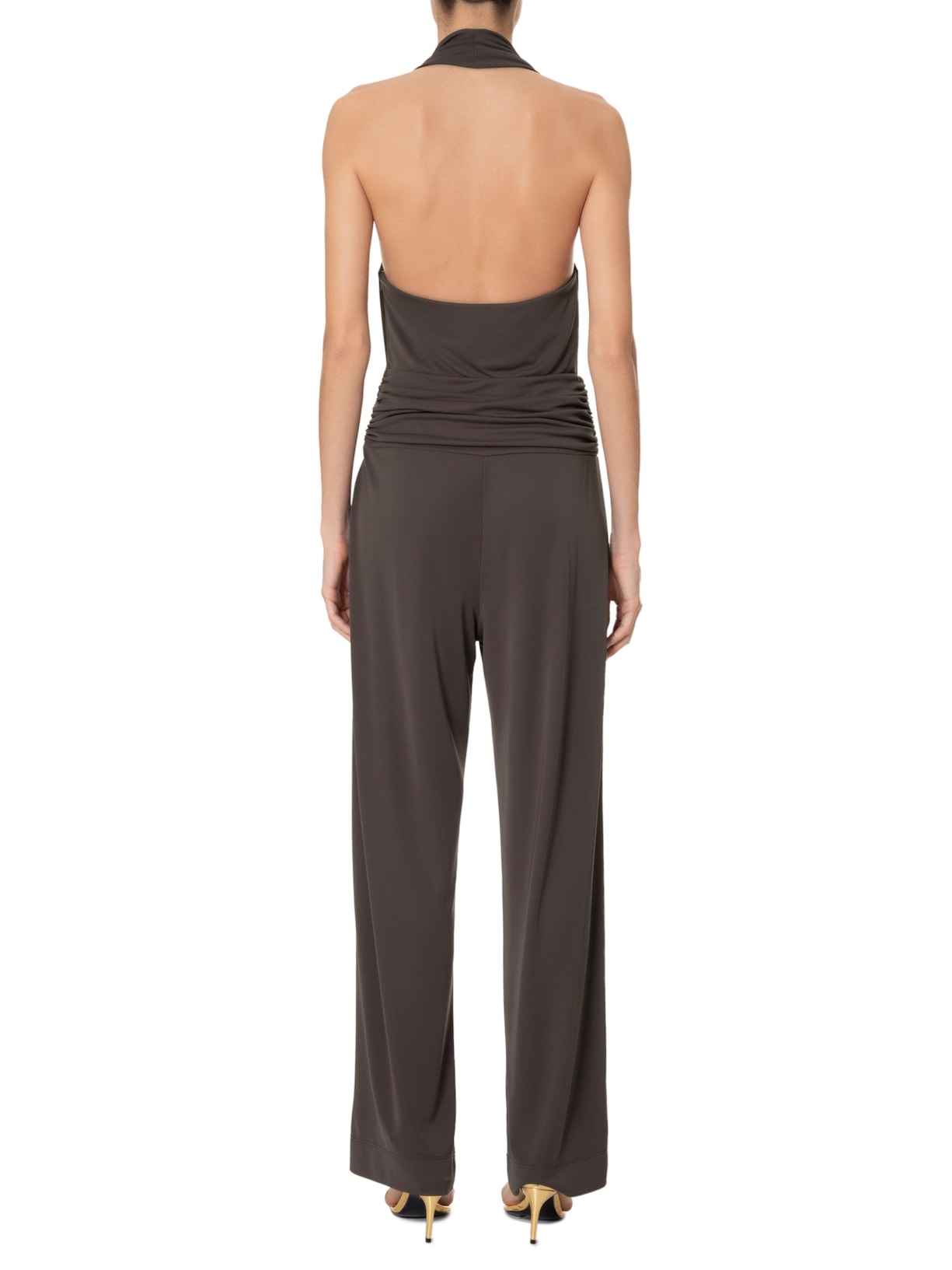 Macacão Feminino Leona Marrom Carol Bassi