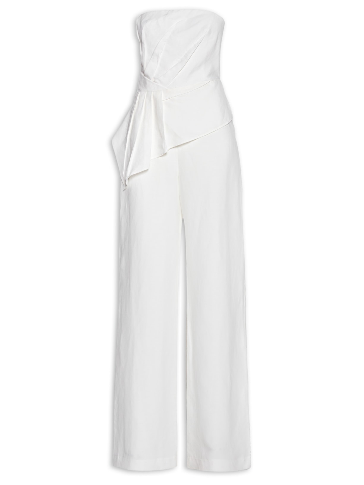 Macacão Feminino Linho - Branco