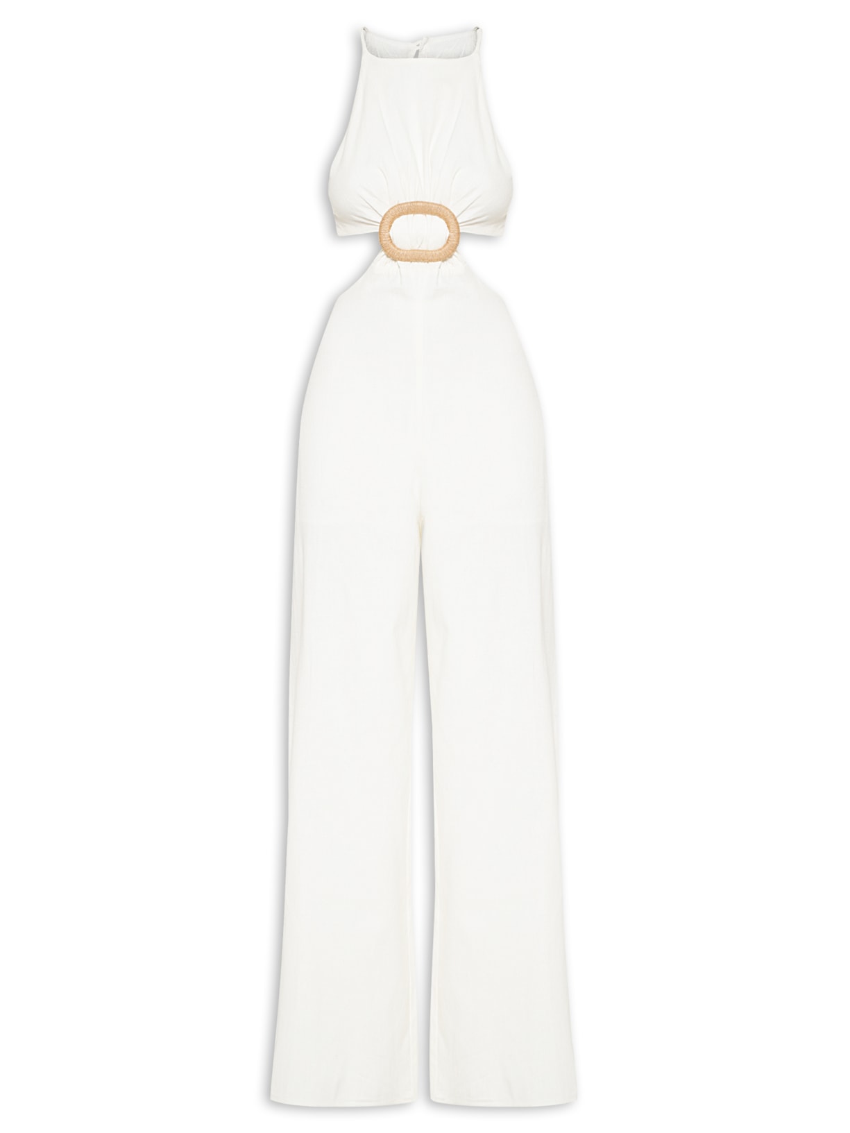 Macacão Feminino Linho - Off White