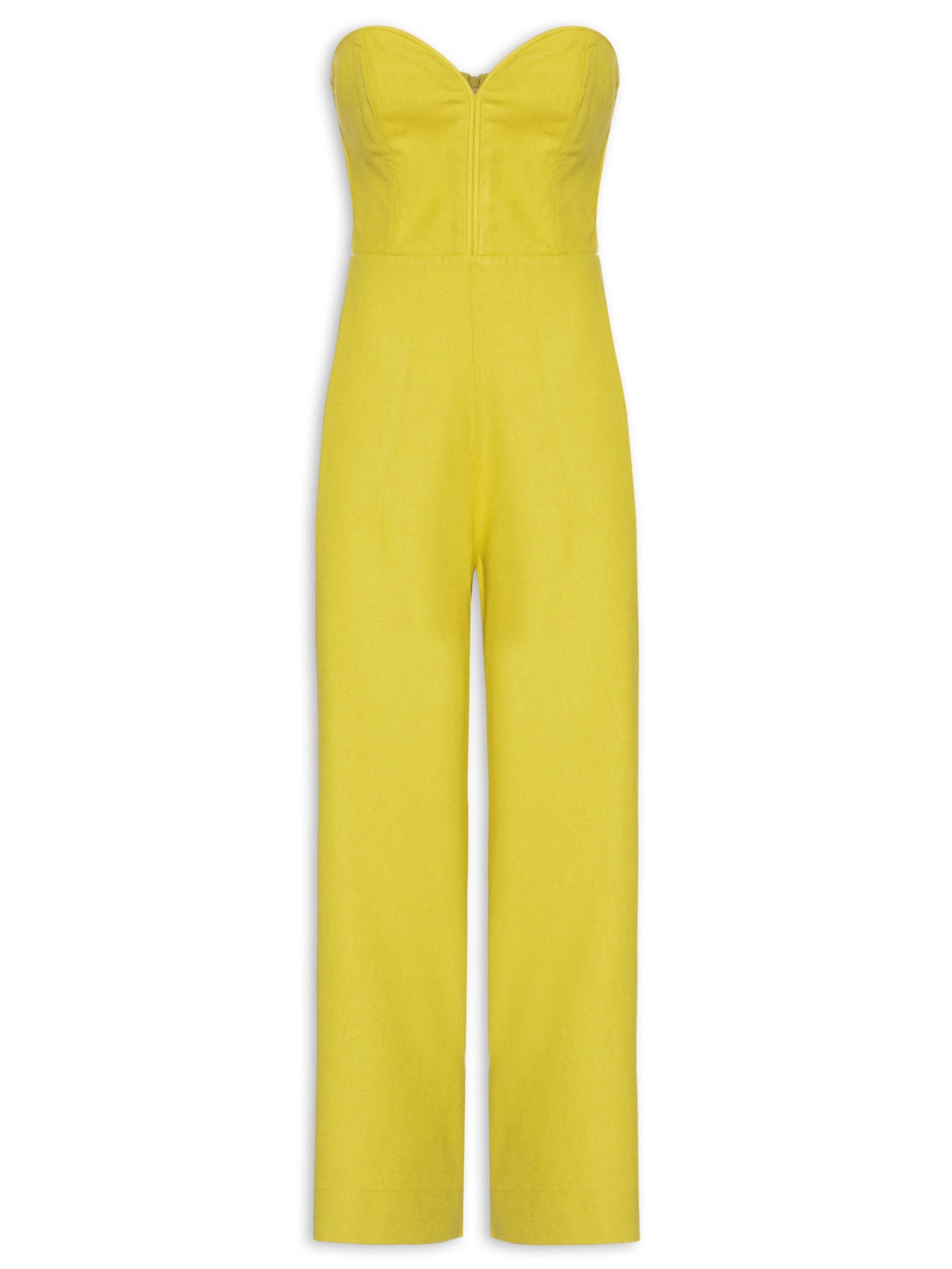 Macacão Feminino Linho Sem Alça - Verde