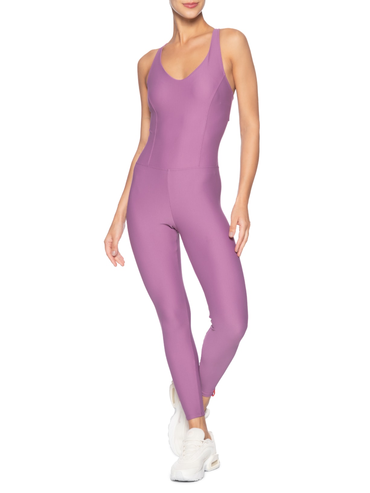 Macacão Feminino Liso Aura Roxo Body For Sure