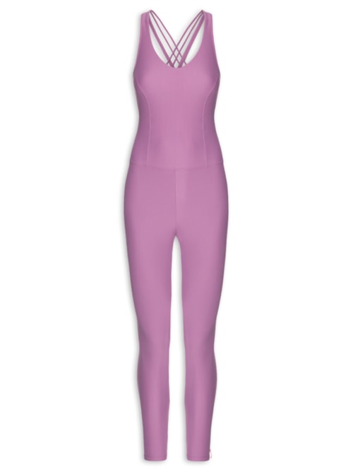 Macacão Feminino Liso Aura - Roxo