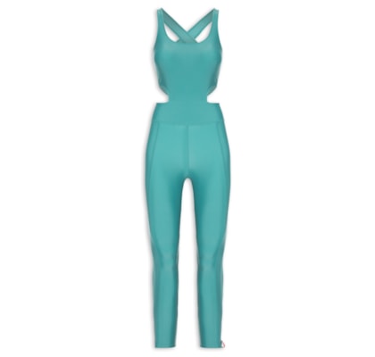 Macacão Feminino Liso - Azul