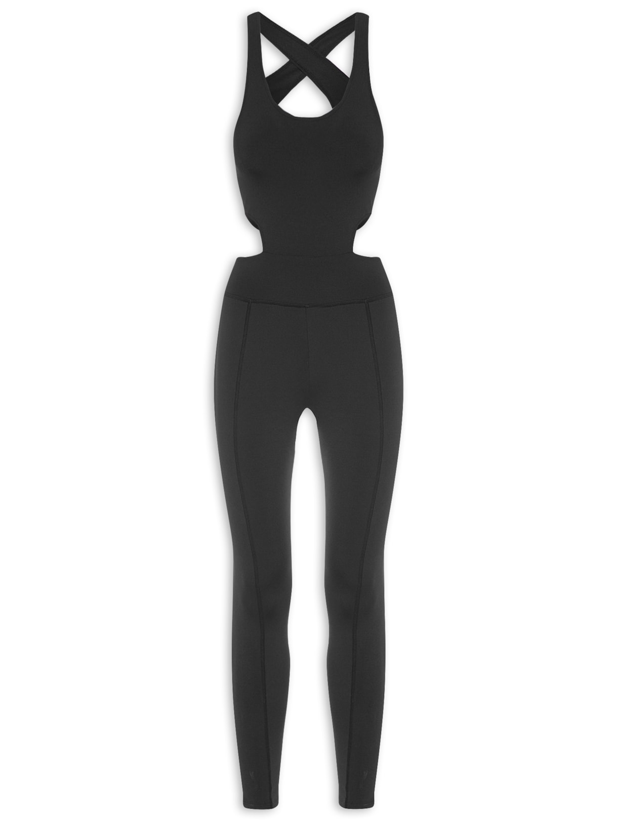 Macacão Feminino Liso - Preto