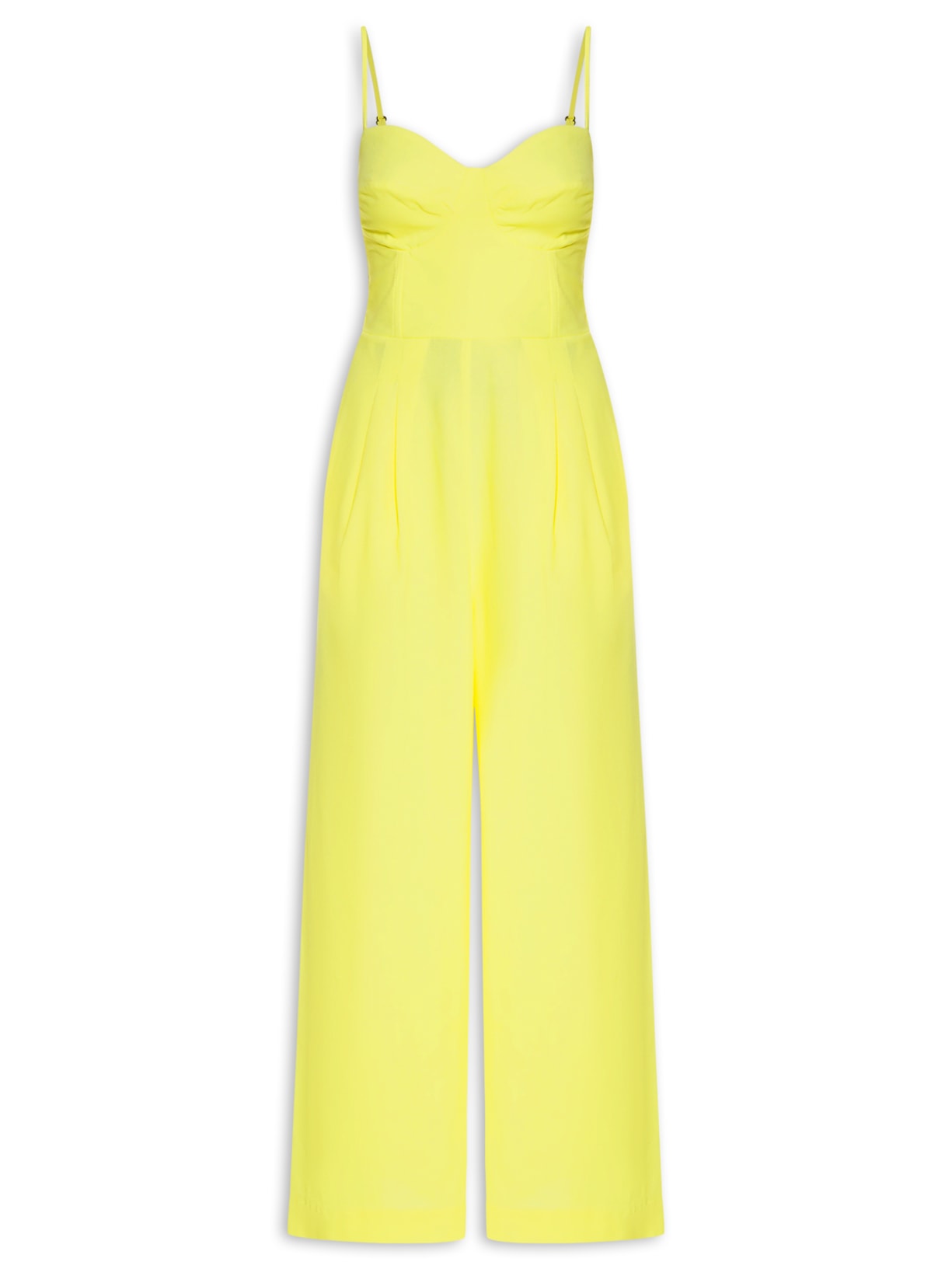 Macacão Feminino Longo Estruturado - Amarelo