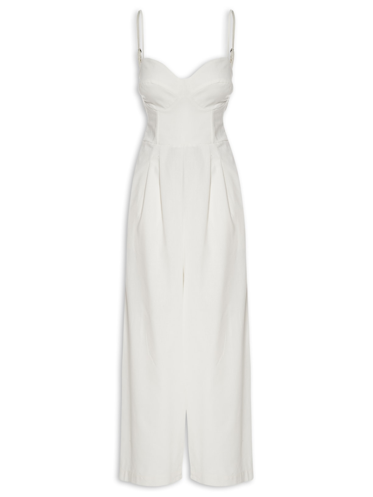 Macacão Feminino Longo Estruturado - Off White