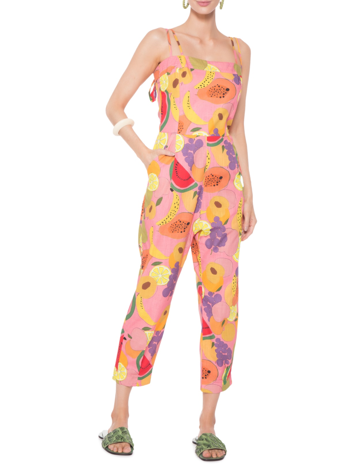 Macacão Feminino Lu Rosa Pade D